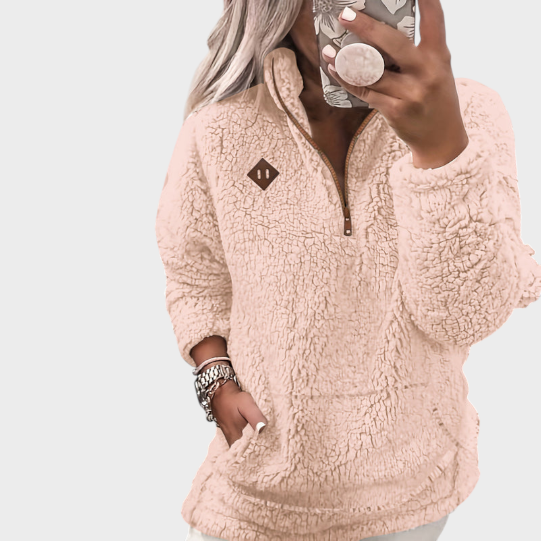 Eloise | Fleece-Lined Zip-Up Hoodie