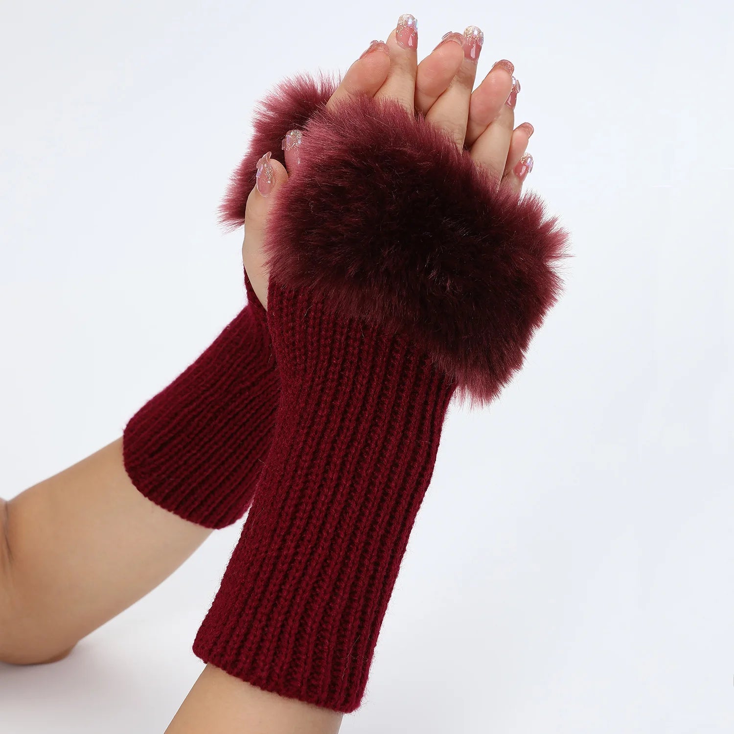 Jiria | Faux Fur Cuff Arm Warmers