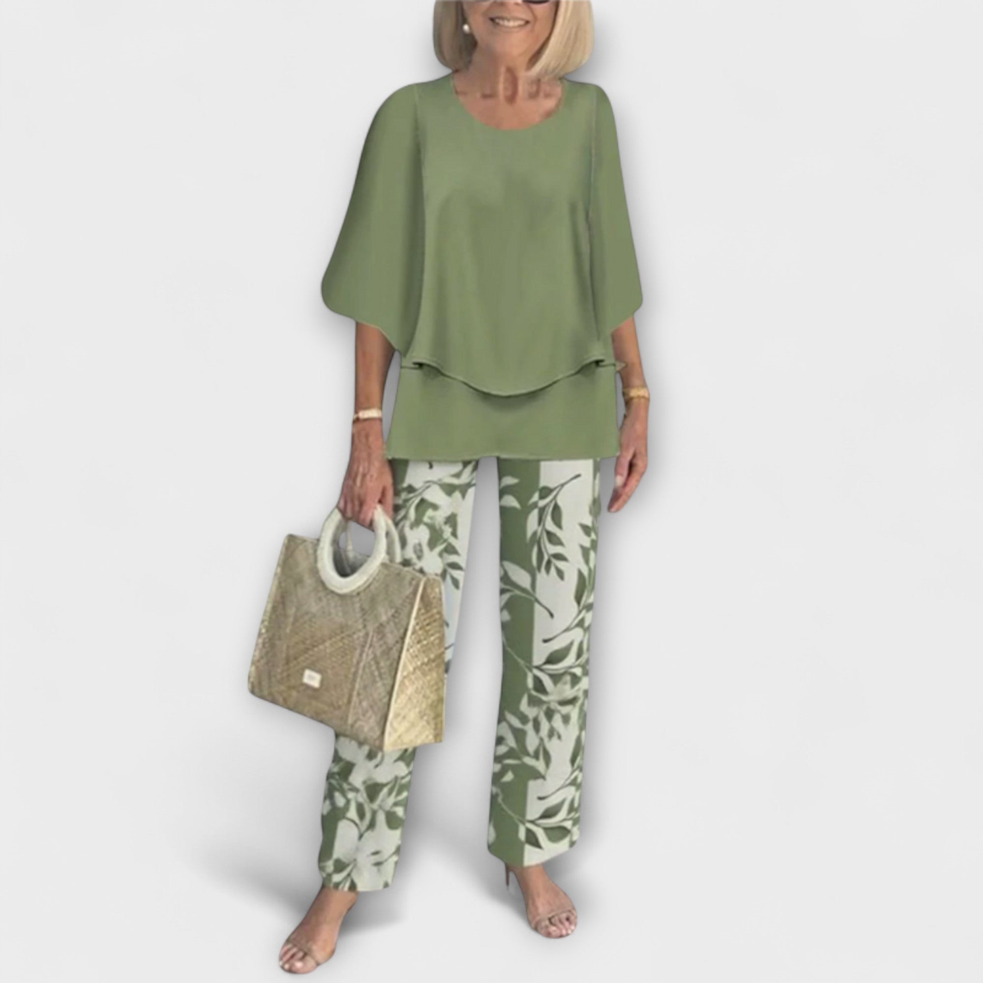 Modern Set with Comfortable Blouse and Pants