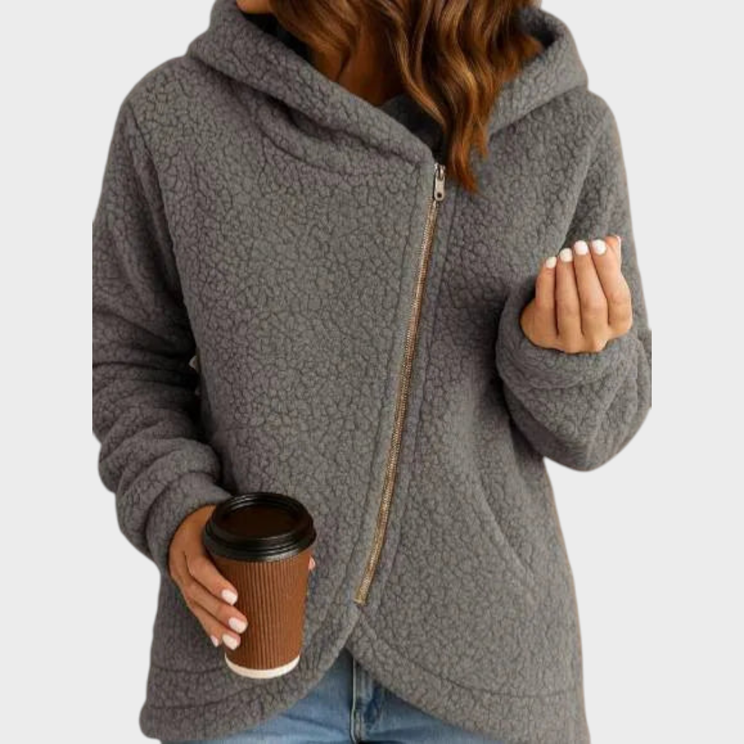 Yumi | New women's wide casual wool sweatshirt with long sleeves