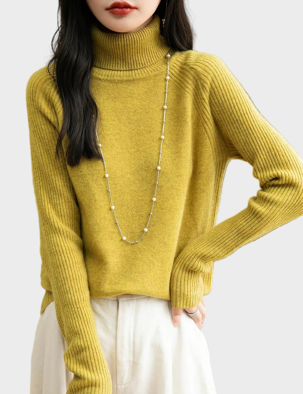 Fritz | 100% Merino Wool Raglan Turtleneck Sweater