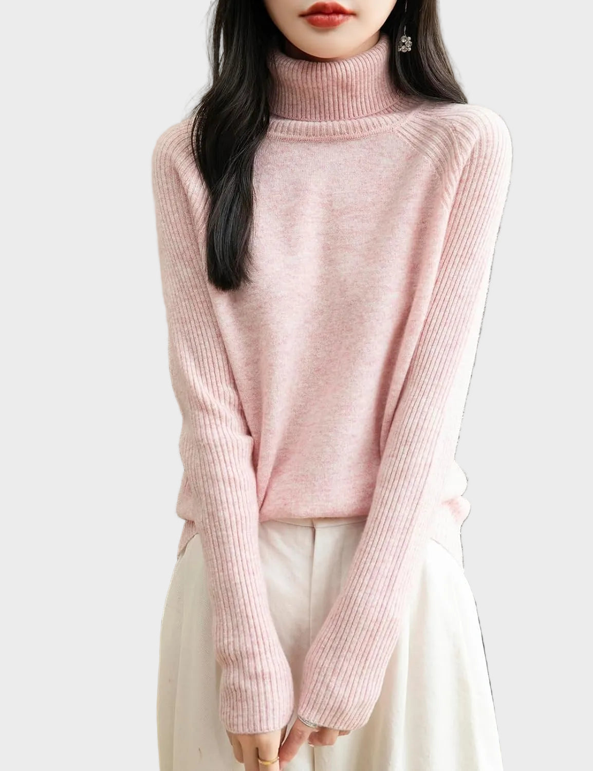 Fritz | 100% Merino Wool Raglan Turtleneck Sweater