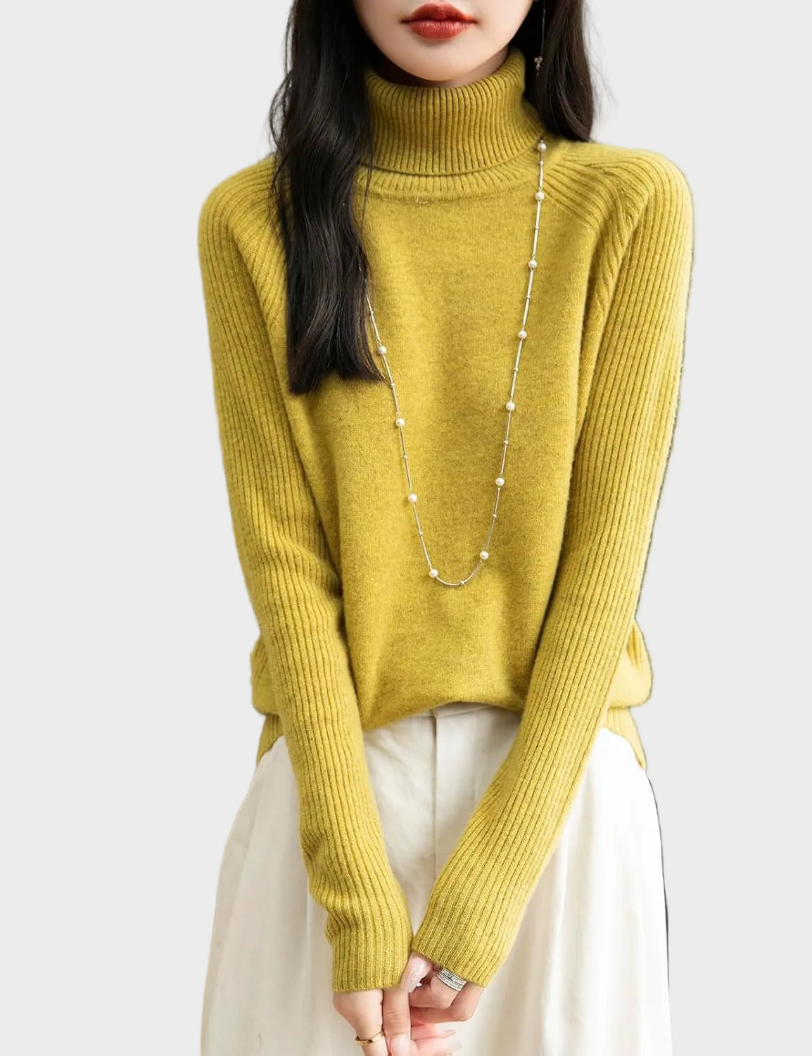 Fritz | 100% Merino Wool Raglan Turtleneck Sweater