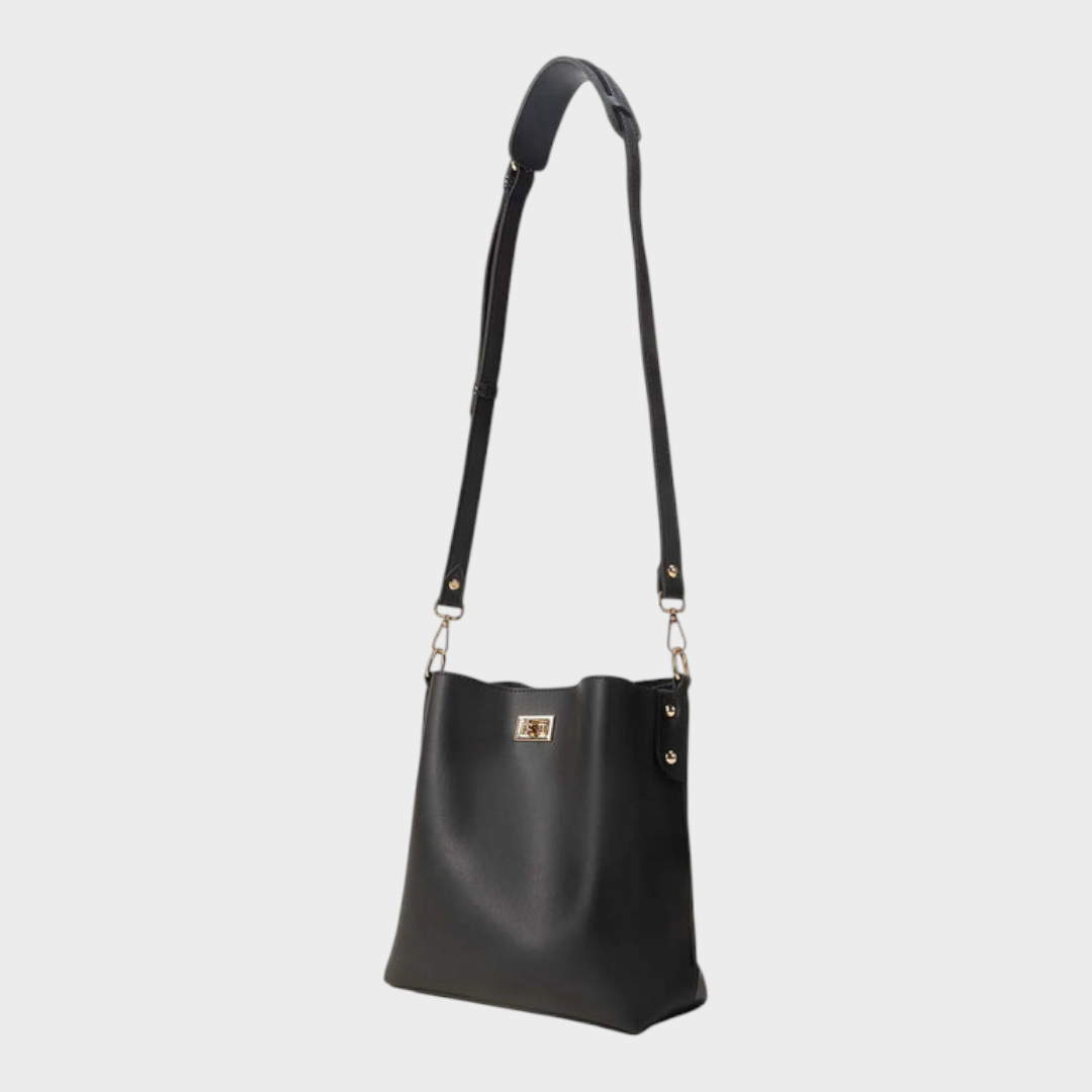 Quennie | Black Bucket Bag IBS-BKB25-002