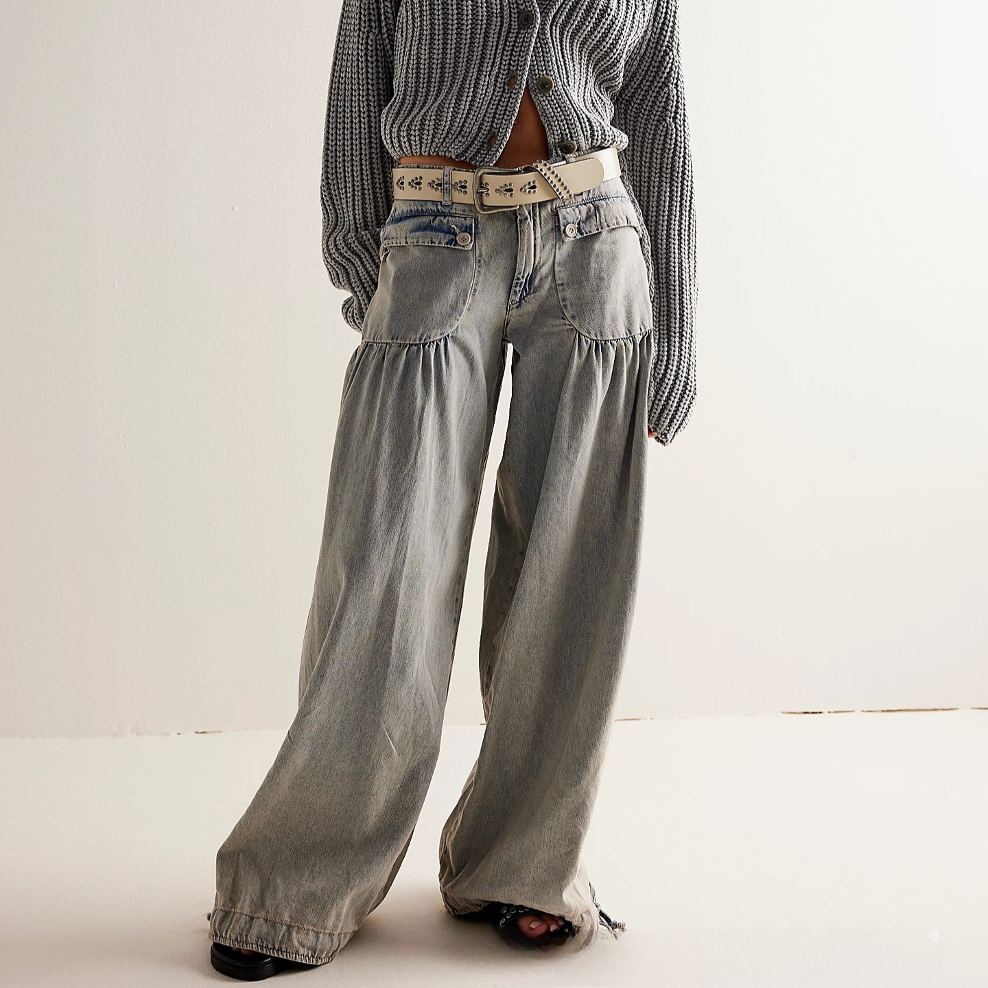 Poppy - Stylish wide-leg jeans