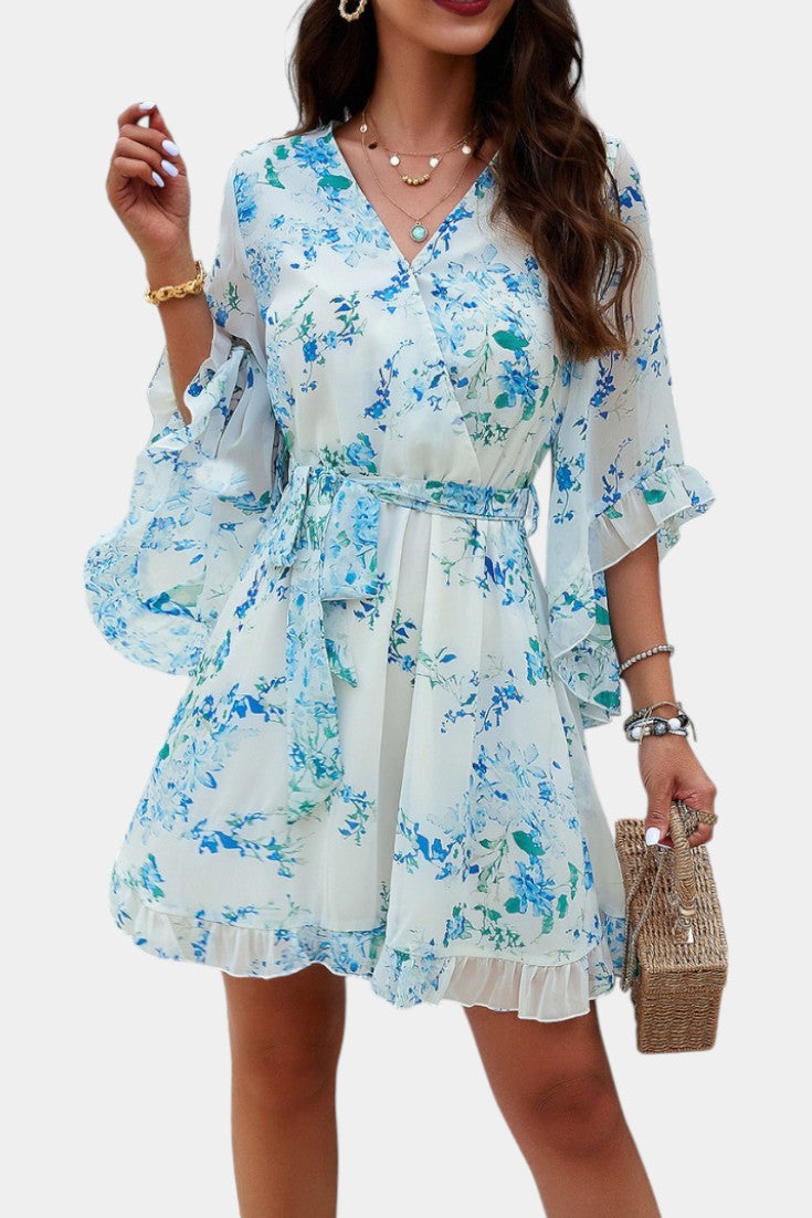 Besa Mini Floral Print Dress