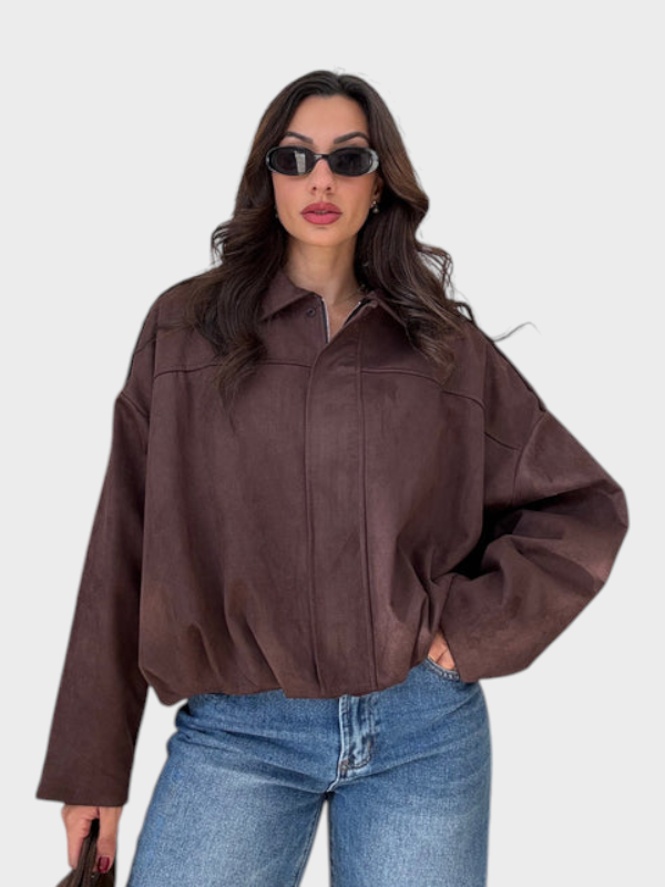 Vita | Suede bomber jacket