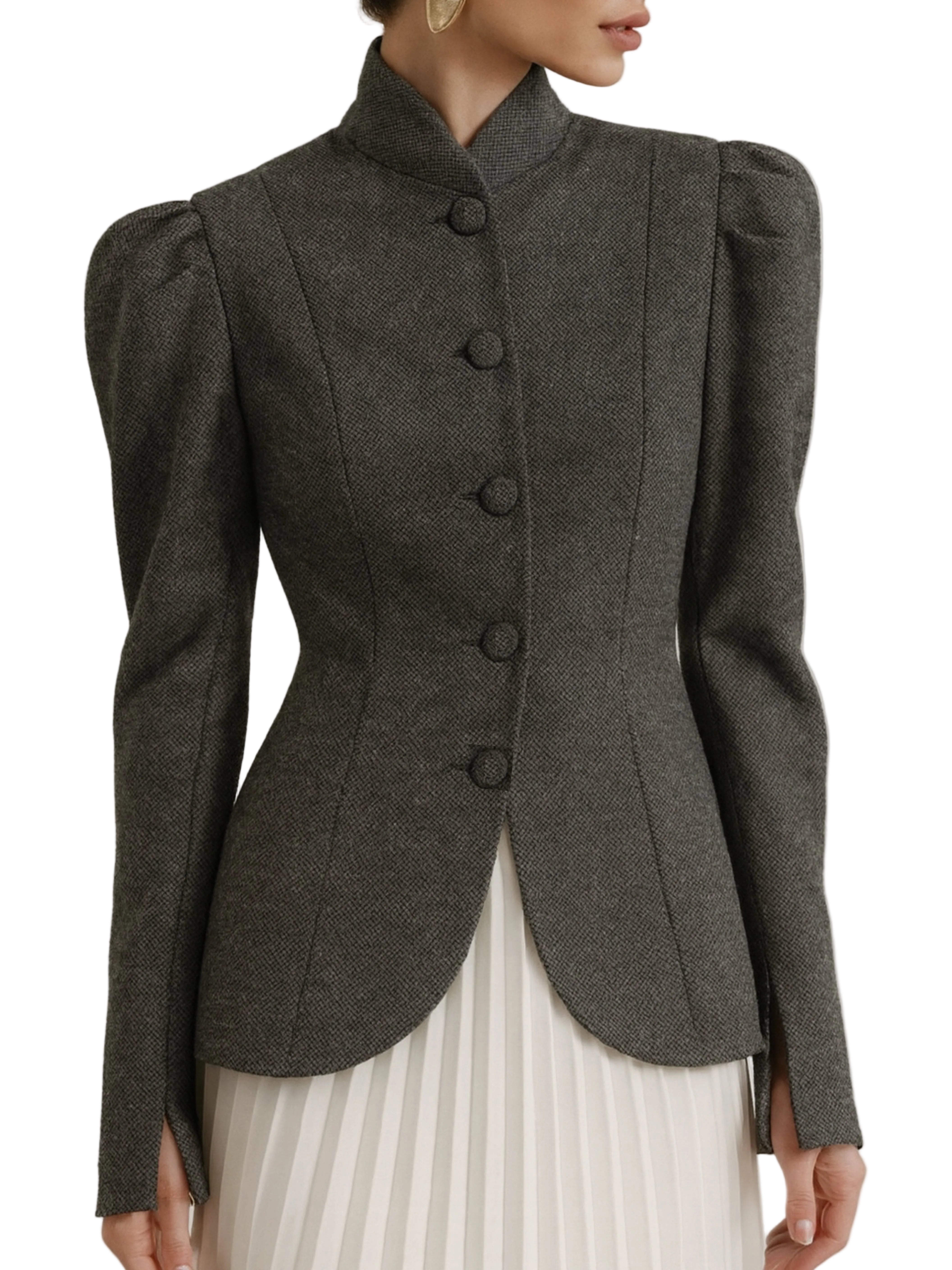 Samantha | Grey Herringbone Fall V2