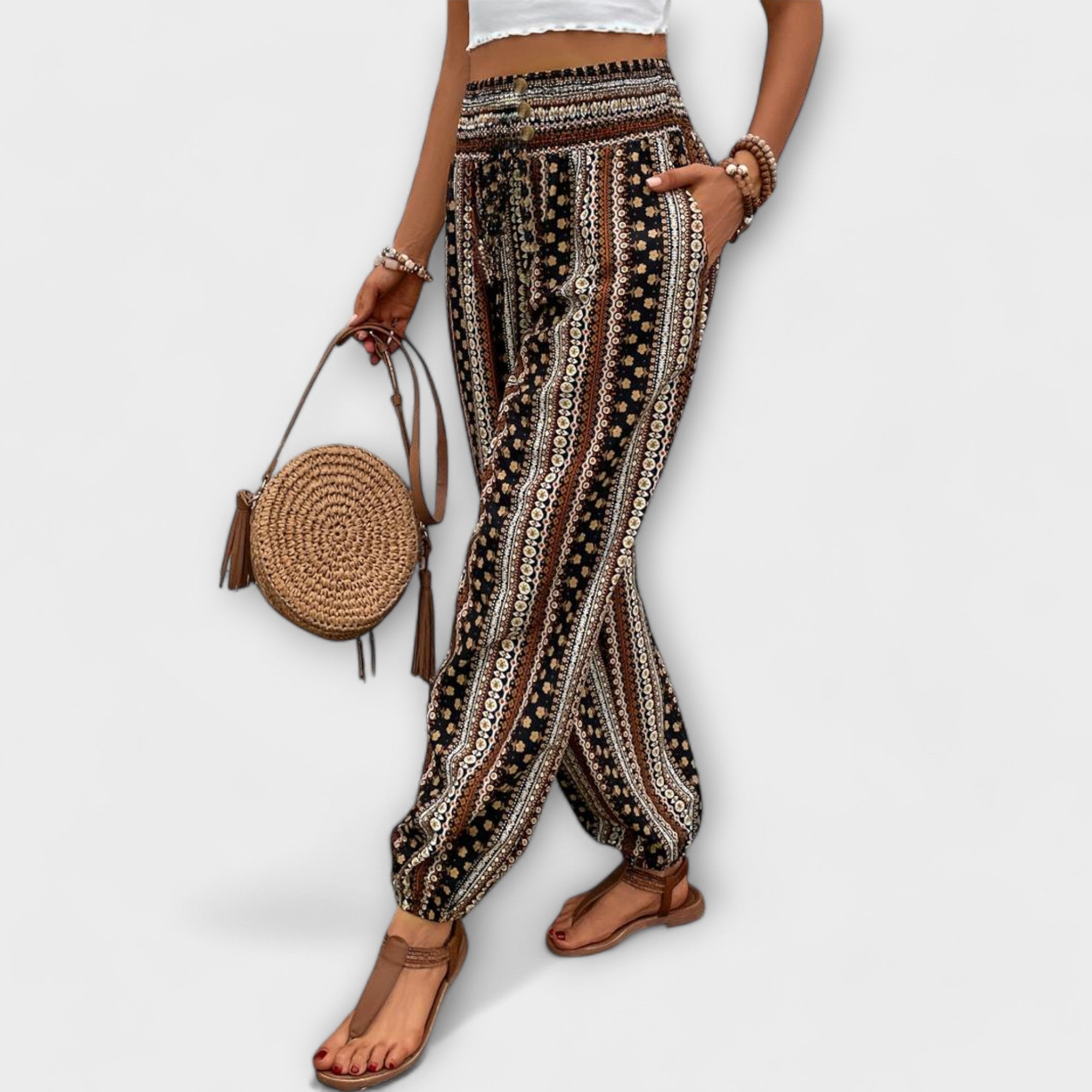 Folklore Pattern Pants