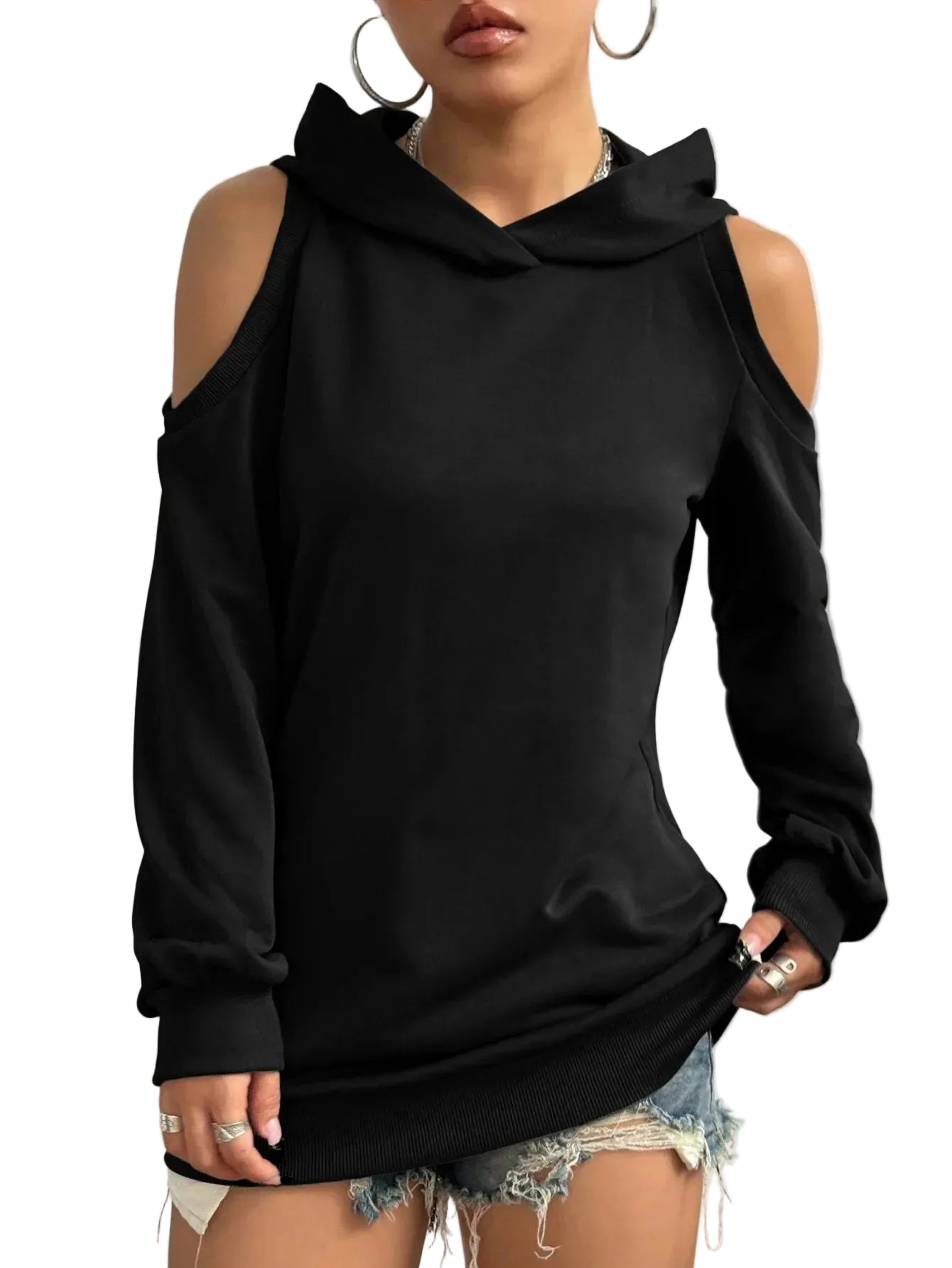 Ellen | Essentia Off-Shoulder Hoodie