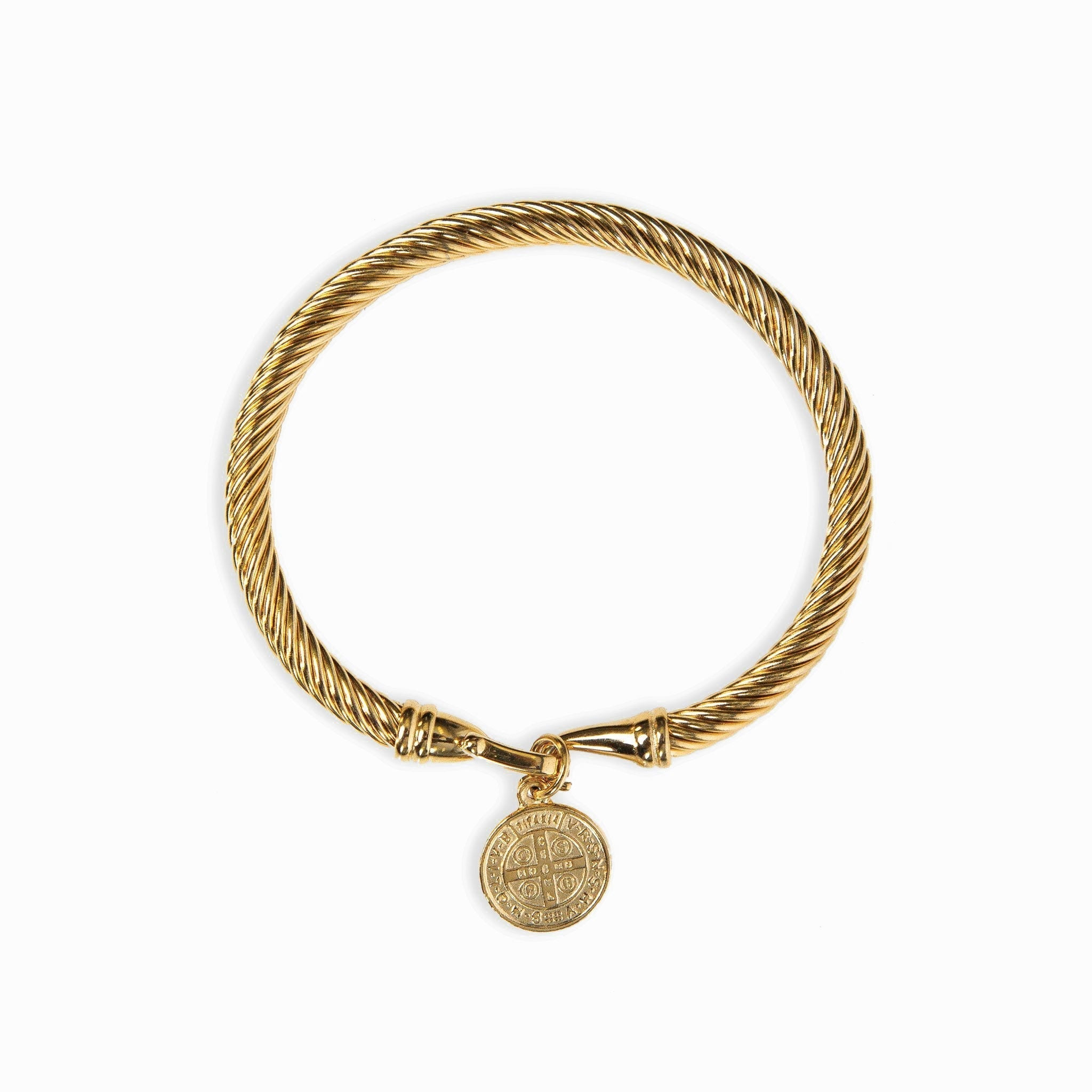Gold Bracelet with Coin Design
