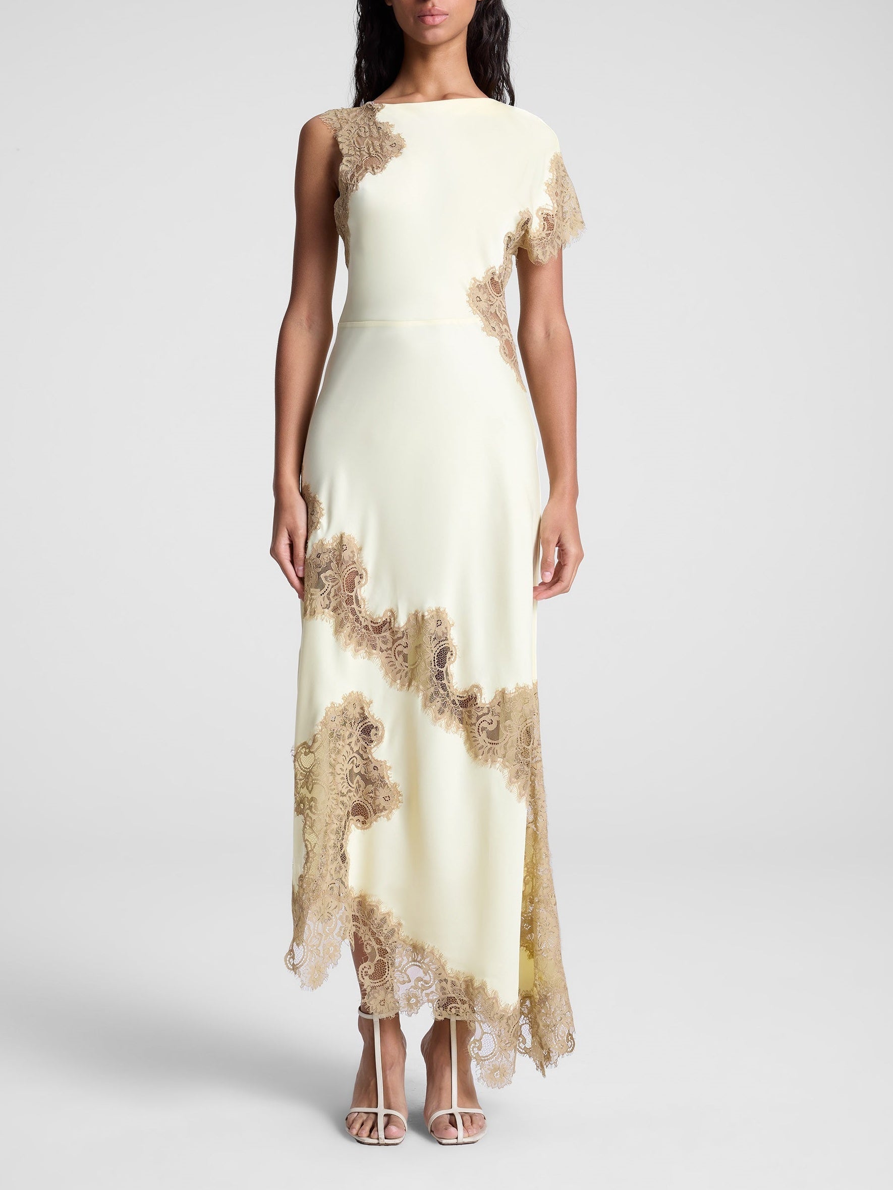 Sori | Satin and Lace Maxi Dress