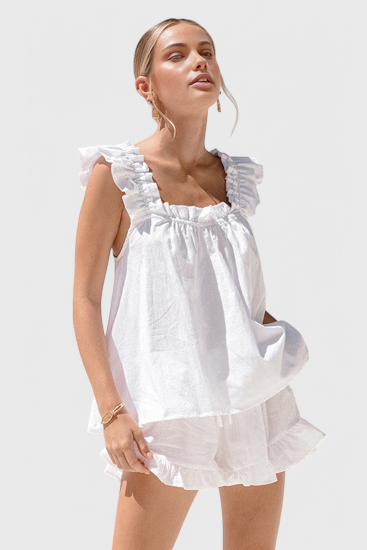 Victoria Lounge Set with Ruffles