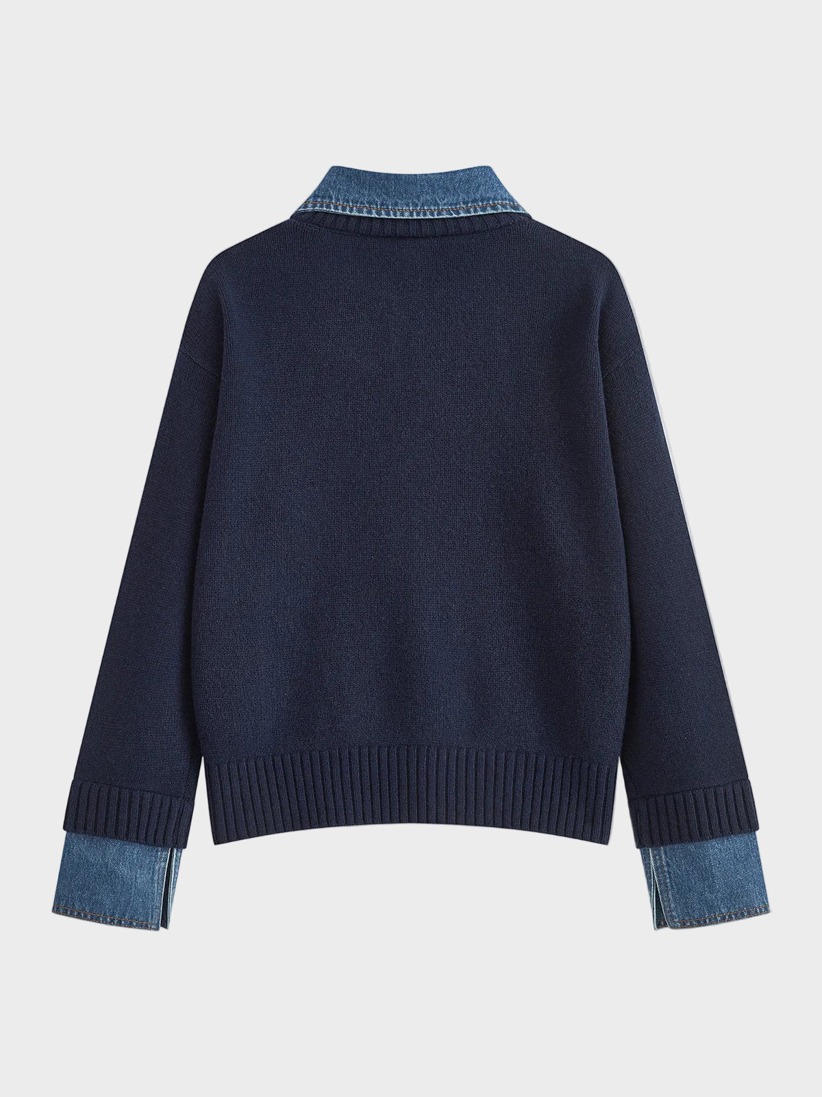 Tiffany | 2 in 1 Panel Lapel Sweater