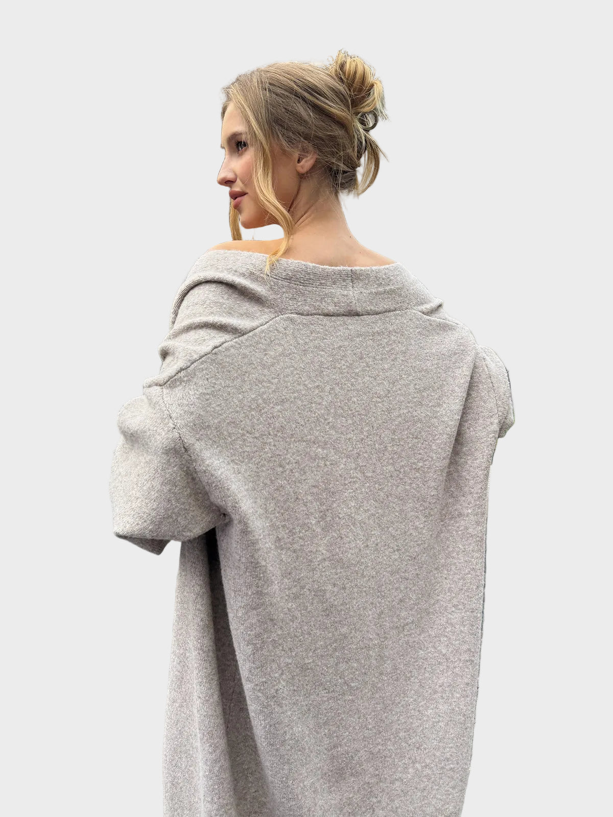 Three-Piece Knit Bustier Cardigan Pants Set