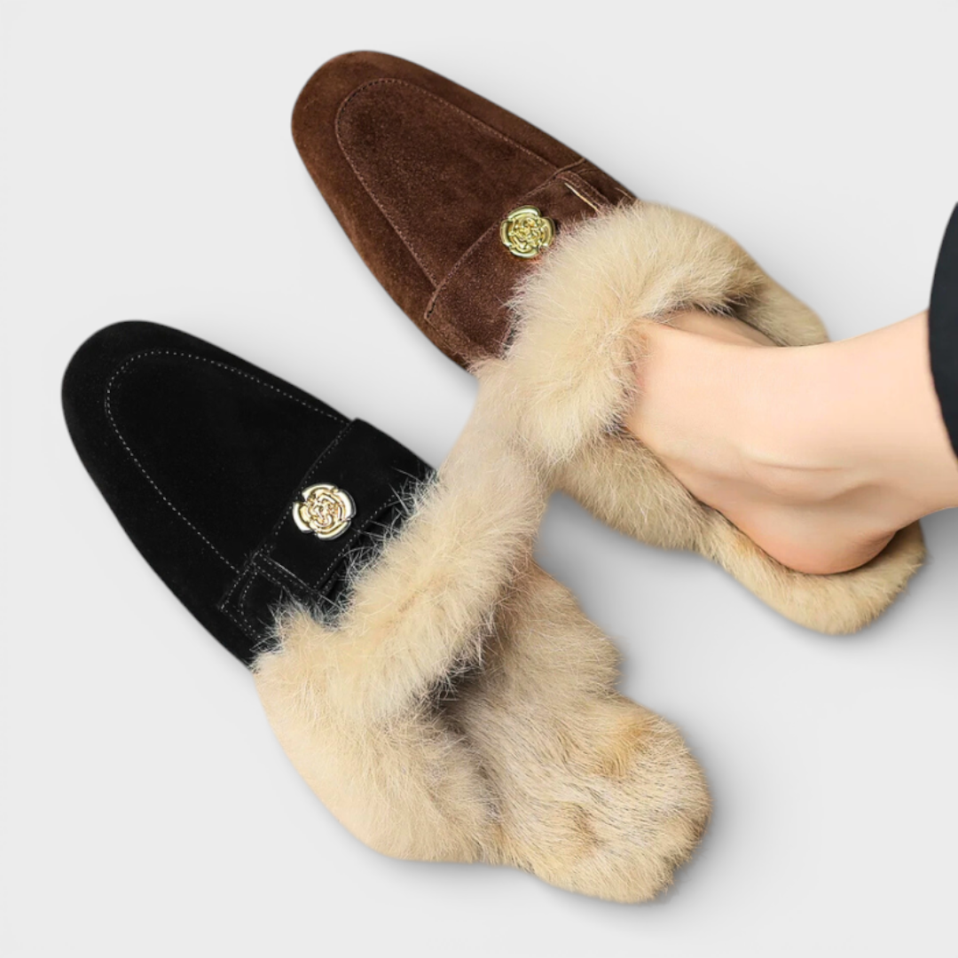 Harriet | Suede boots with fur
