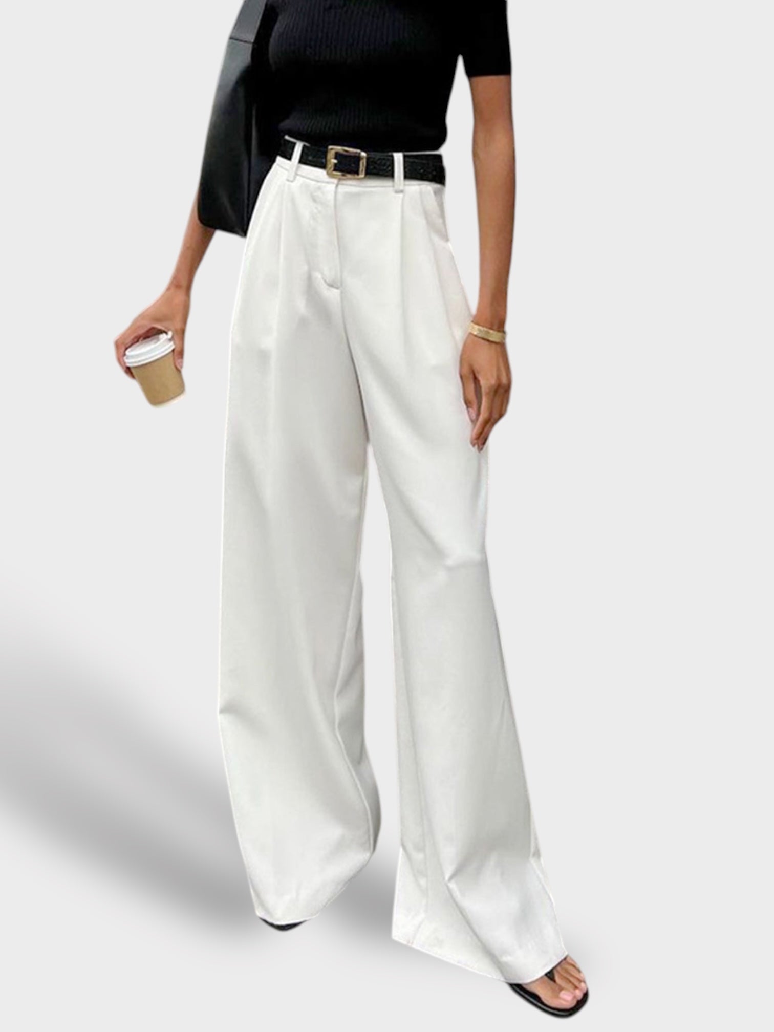 Iris | Solid Wide Leg Pants