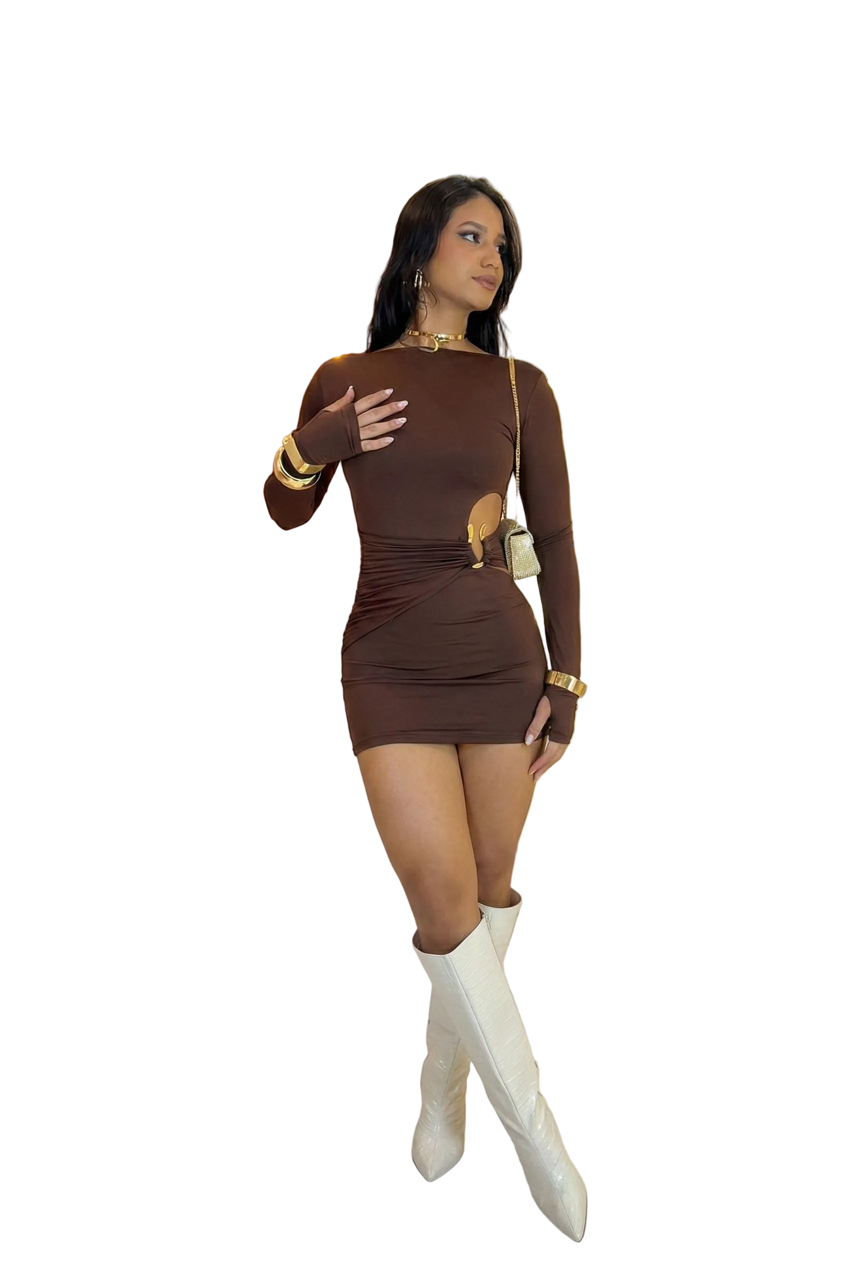 Amélie - Side-Slit Midi Dress