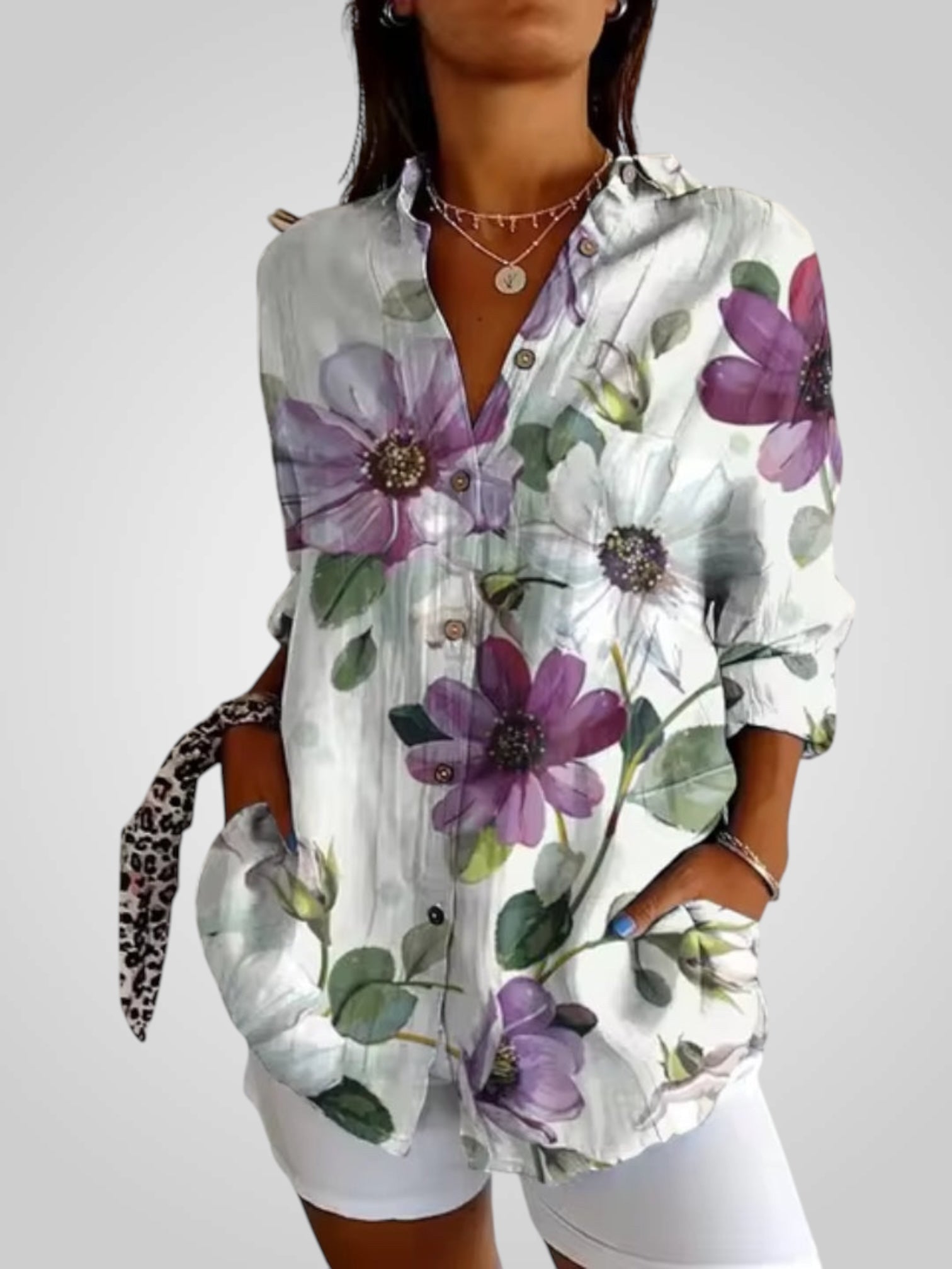 Floria | Blouse with Flowers