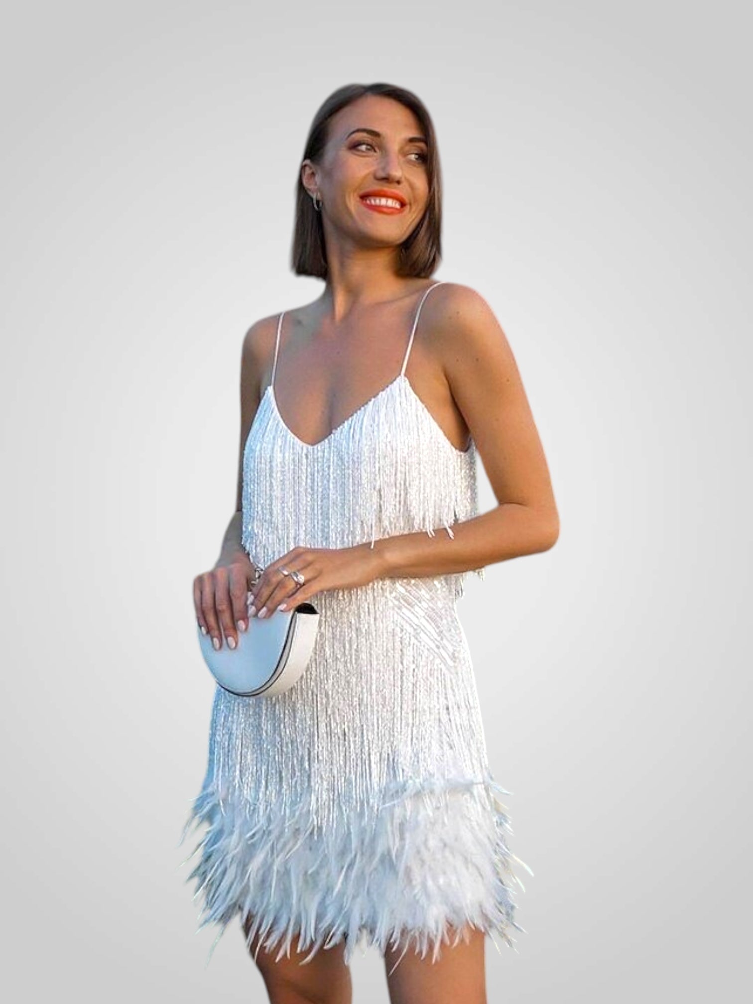 Matilda | Feathered Mini Dress