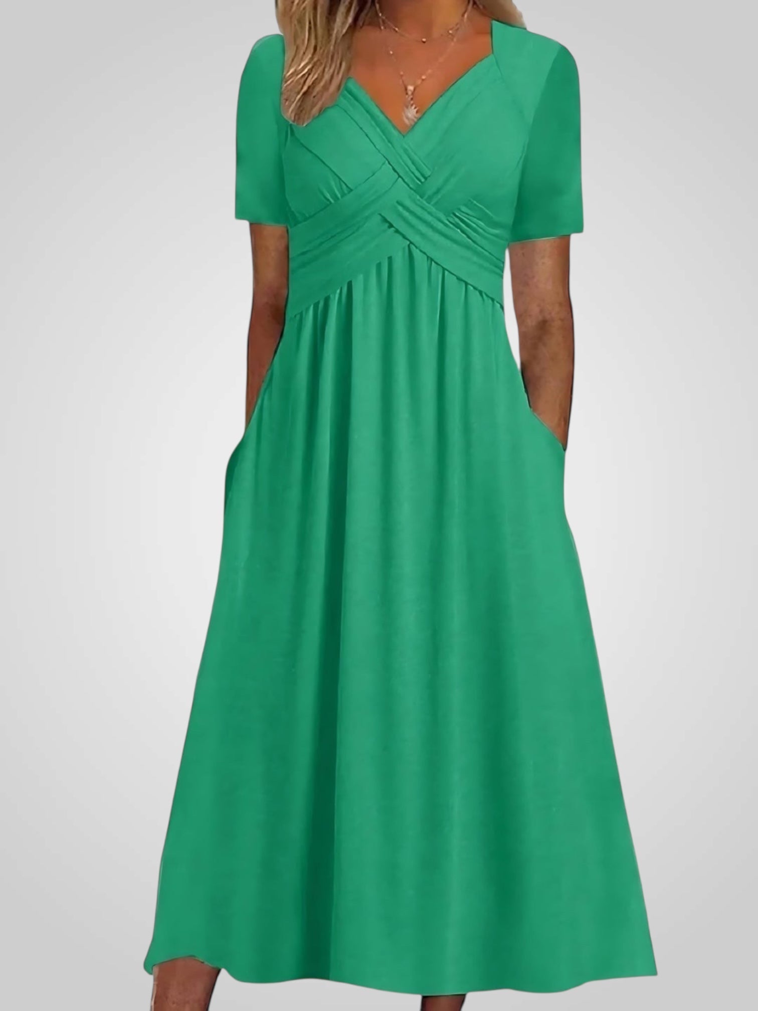 Carmen | Midi Dress with Belly Cover