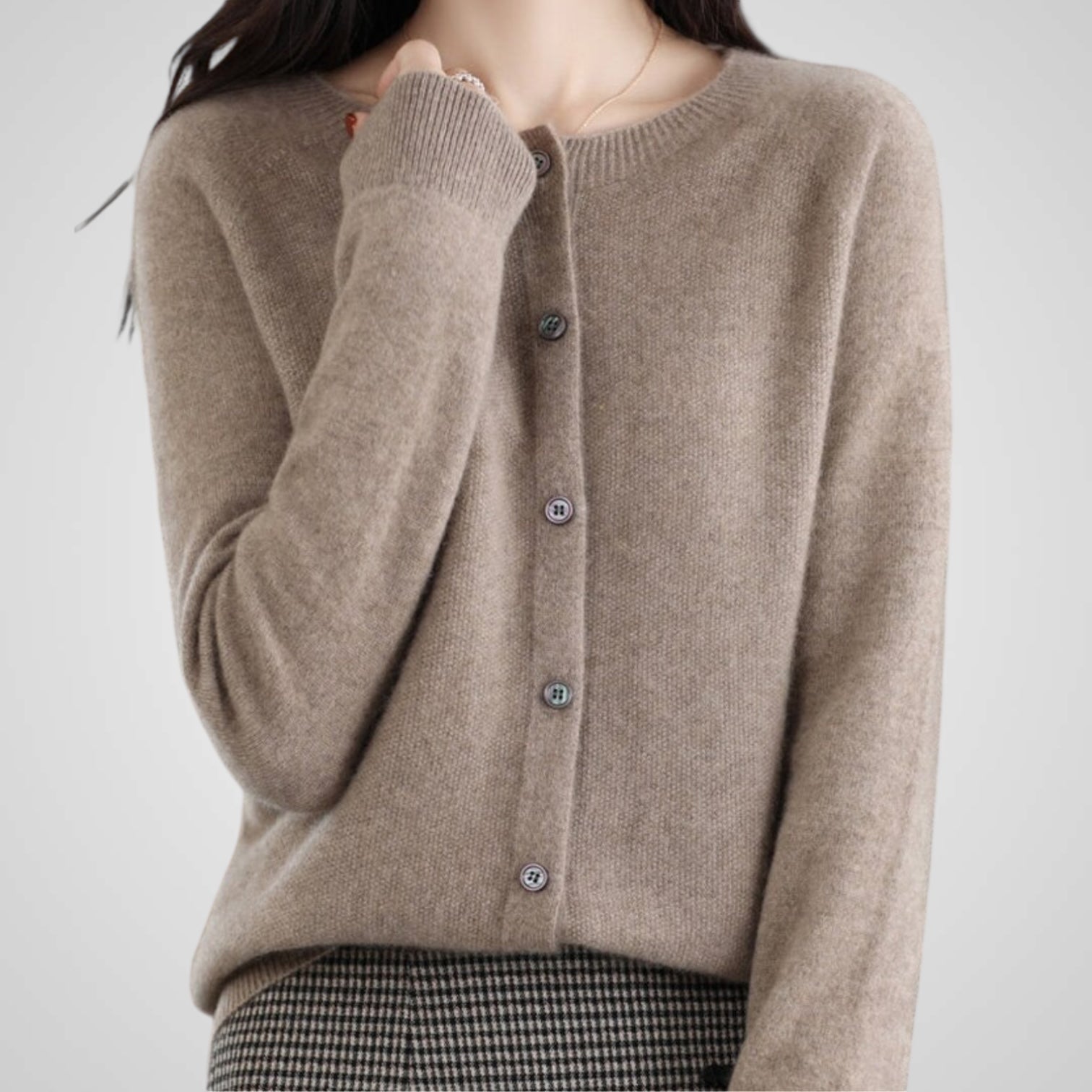 Reva | Pure Wool & Cashmere Cardigan Sweater