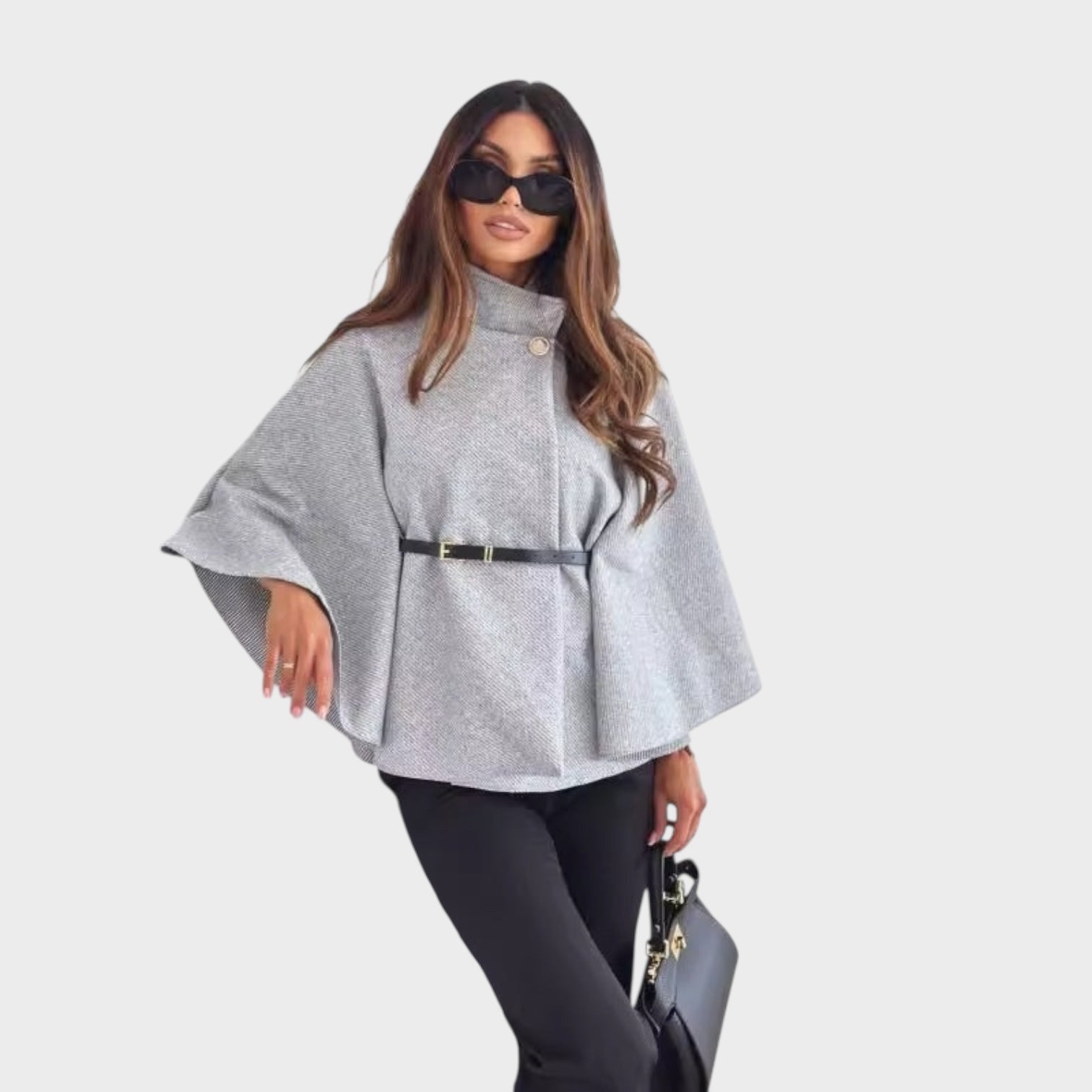 Selviora | Elegant jacket with butterfly and belt