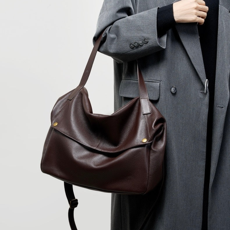Adriani | Retro genuine leather soft minimalist bag for everyday use