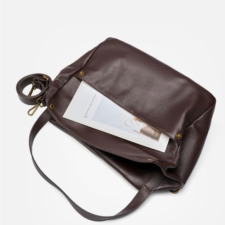 Adriani | Retro genuine leather soft minimalist bag for everyday use