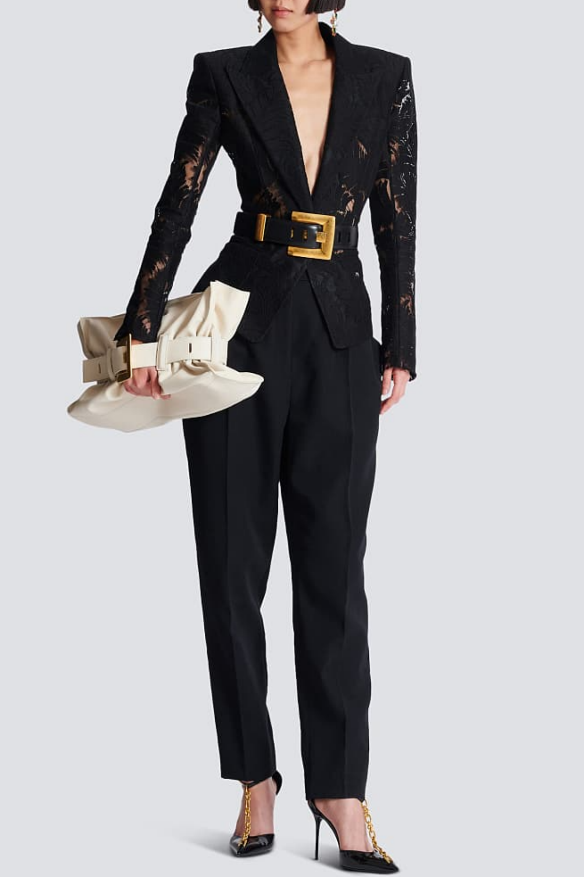 Kinan - Single Breasted Lace Blazer