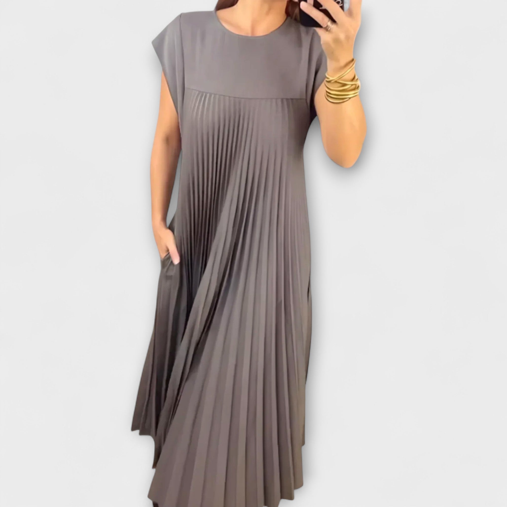 Zailer - Elegant Pleated Dress