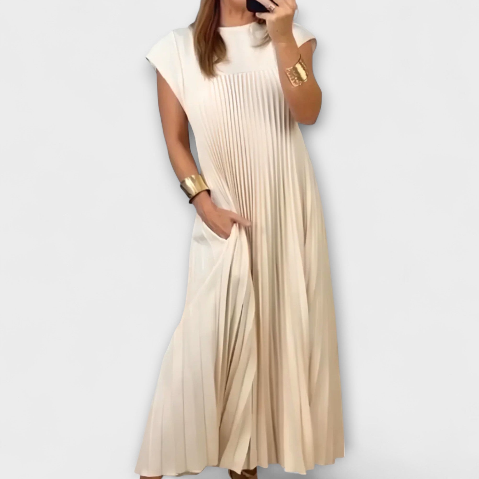 Zailer - Elegant Pleated Dress