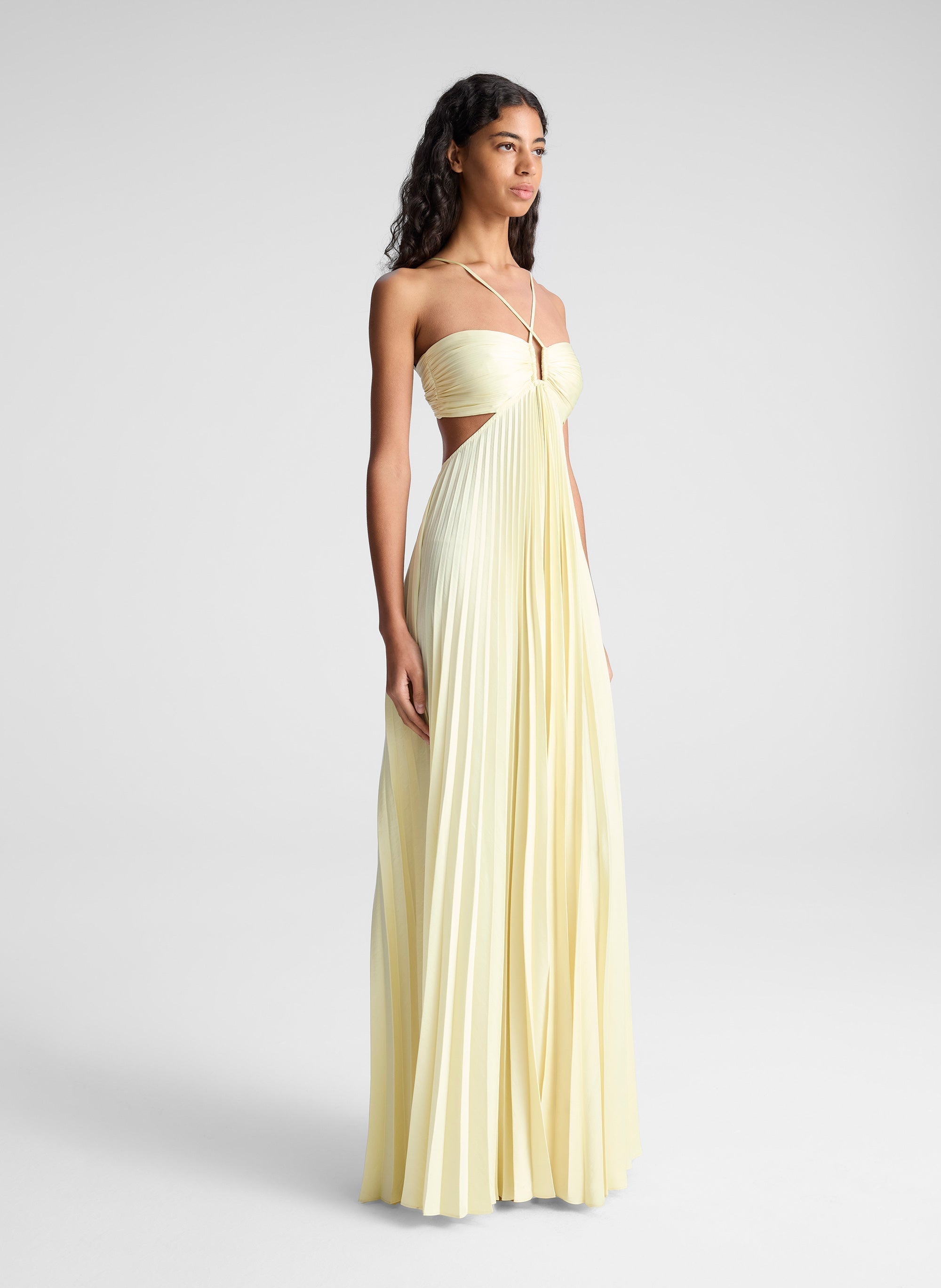 Sienna - Oriental Dress with Pleats