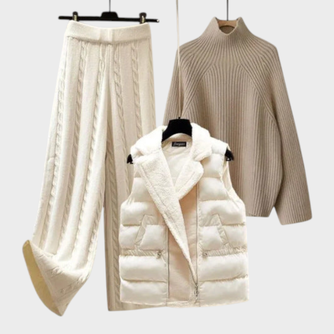 Isobel | Three-Piece Knitted Winter Set