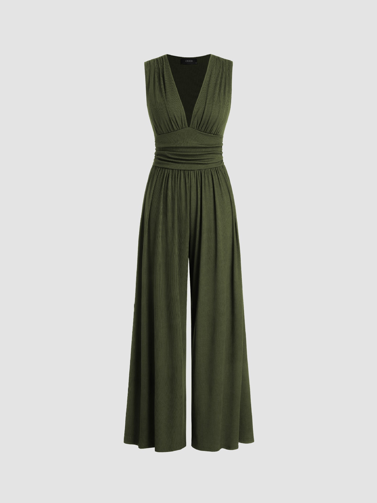 CHARITY – Elegant sleeveless jumpsuit with wide pants