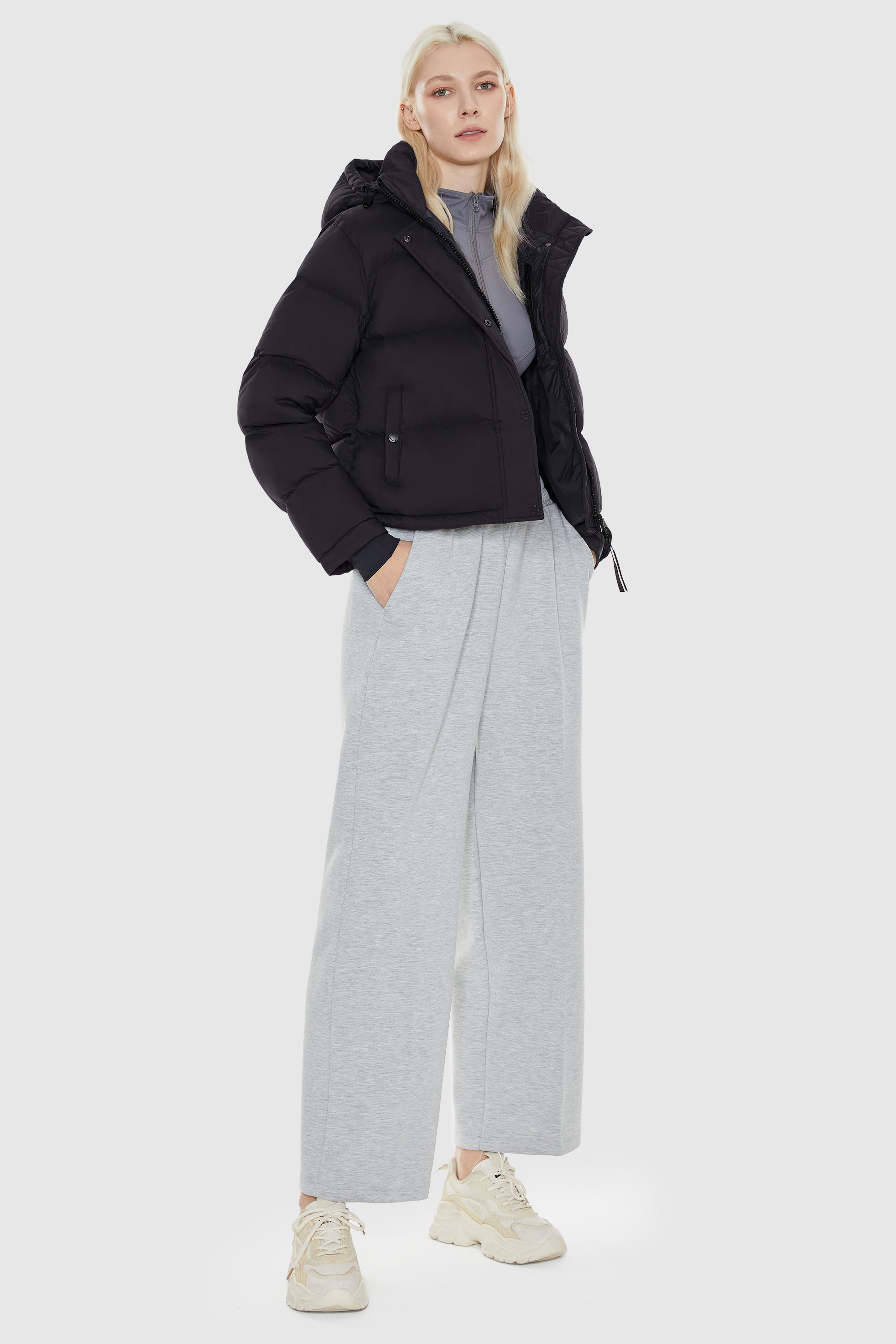 Beth - Aurora Cropped Thermal Down Puffer Jacket