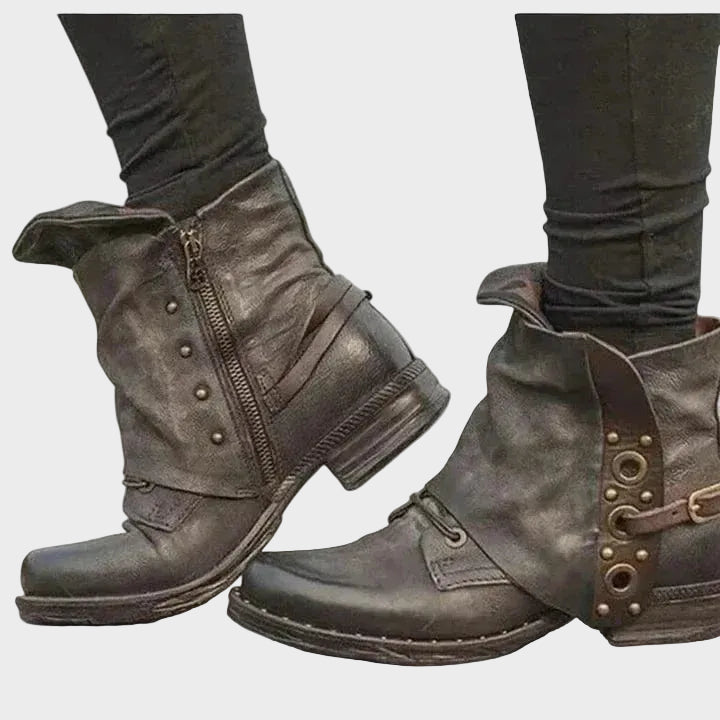 Persephone™ | Bold Black Ankle Boots for Women