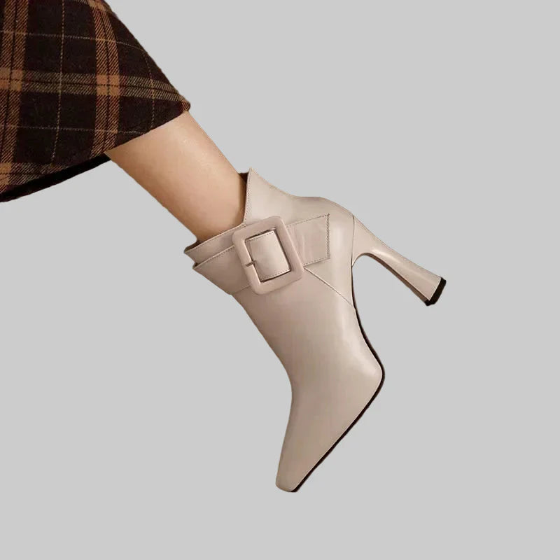 Aveline | Heeled Boots with Steel Toe