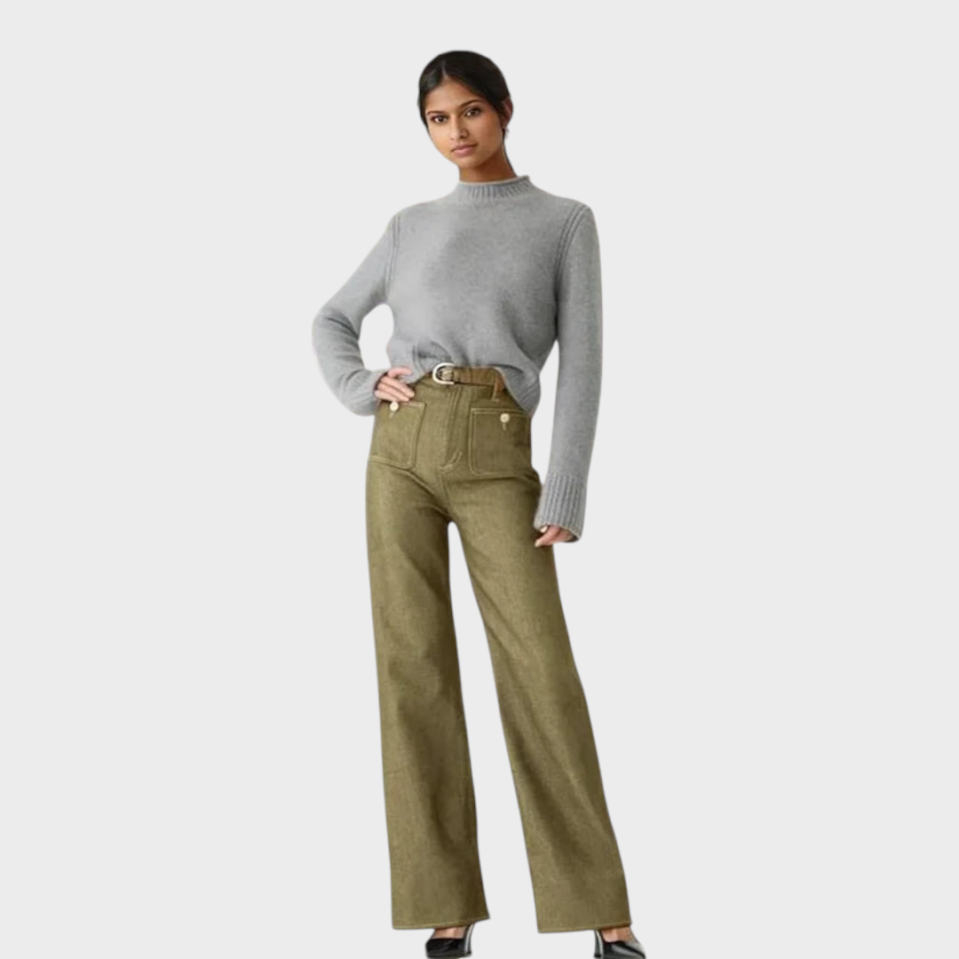 Jhana | Denim Capri Pants