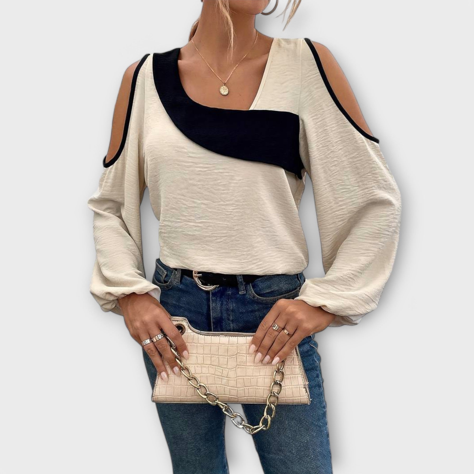 Scarlett - Square-neck blouse