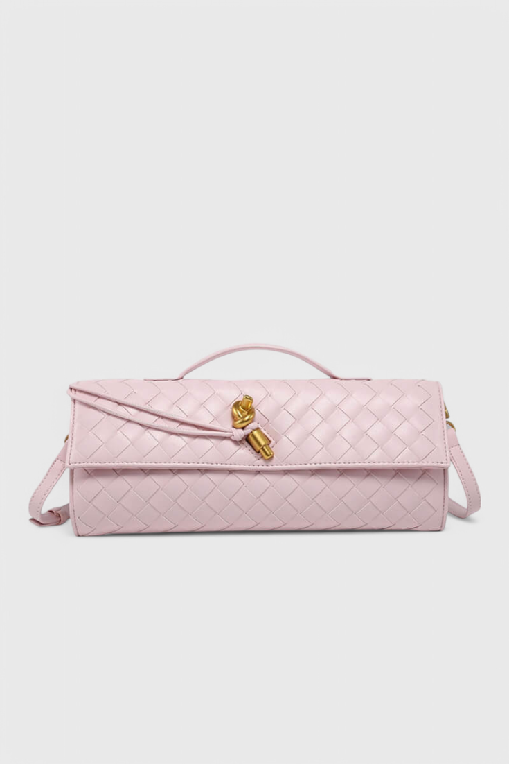 Melanie Clutch Bag with Gold Knot Detail