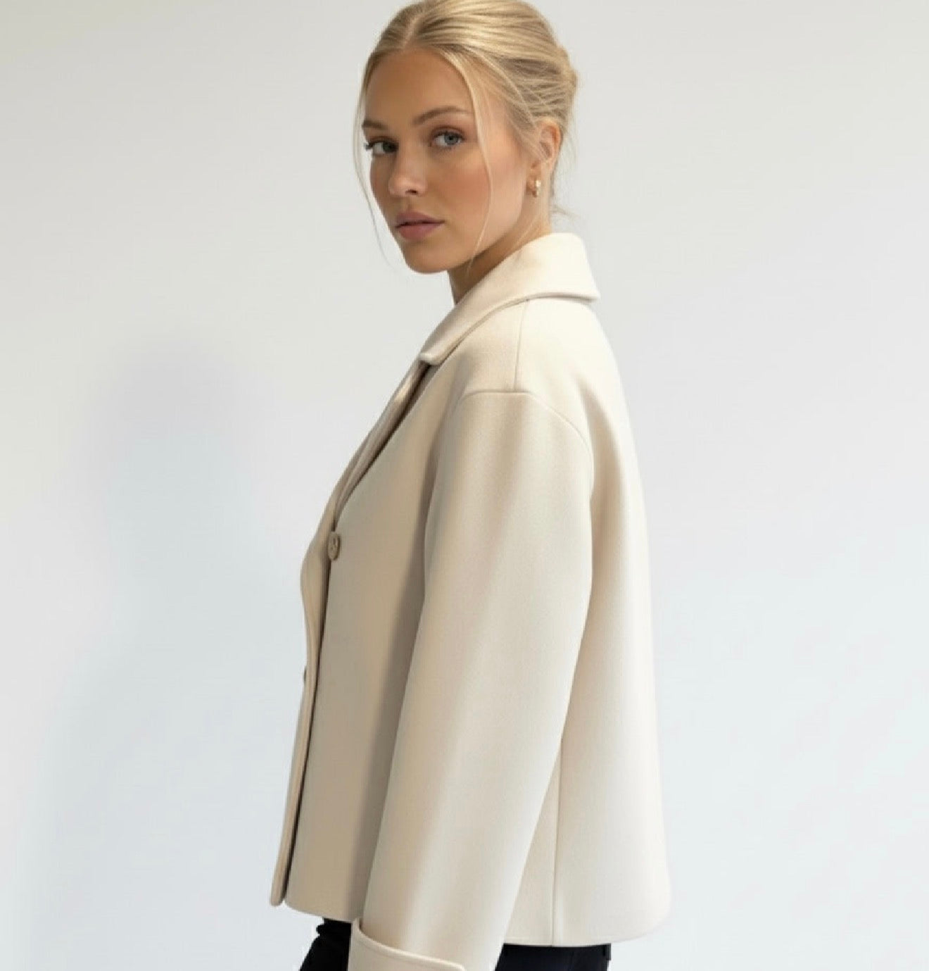 Maya | Blend Double-Breasted Trench Coat