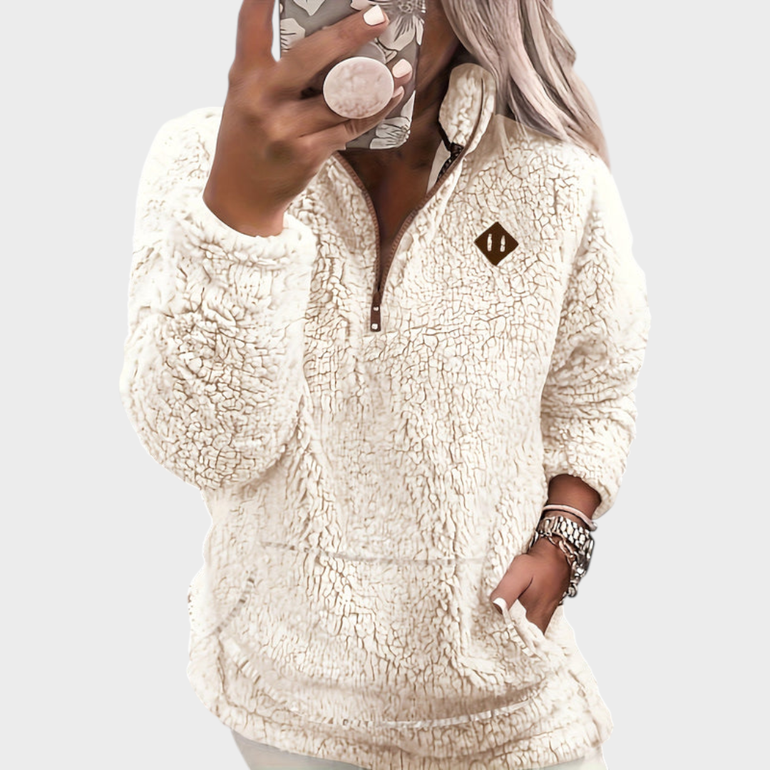 Eloise | Fleece-Lined Zip-Up Hoodie