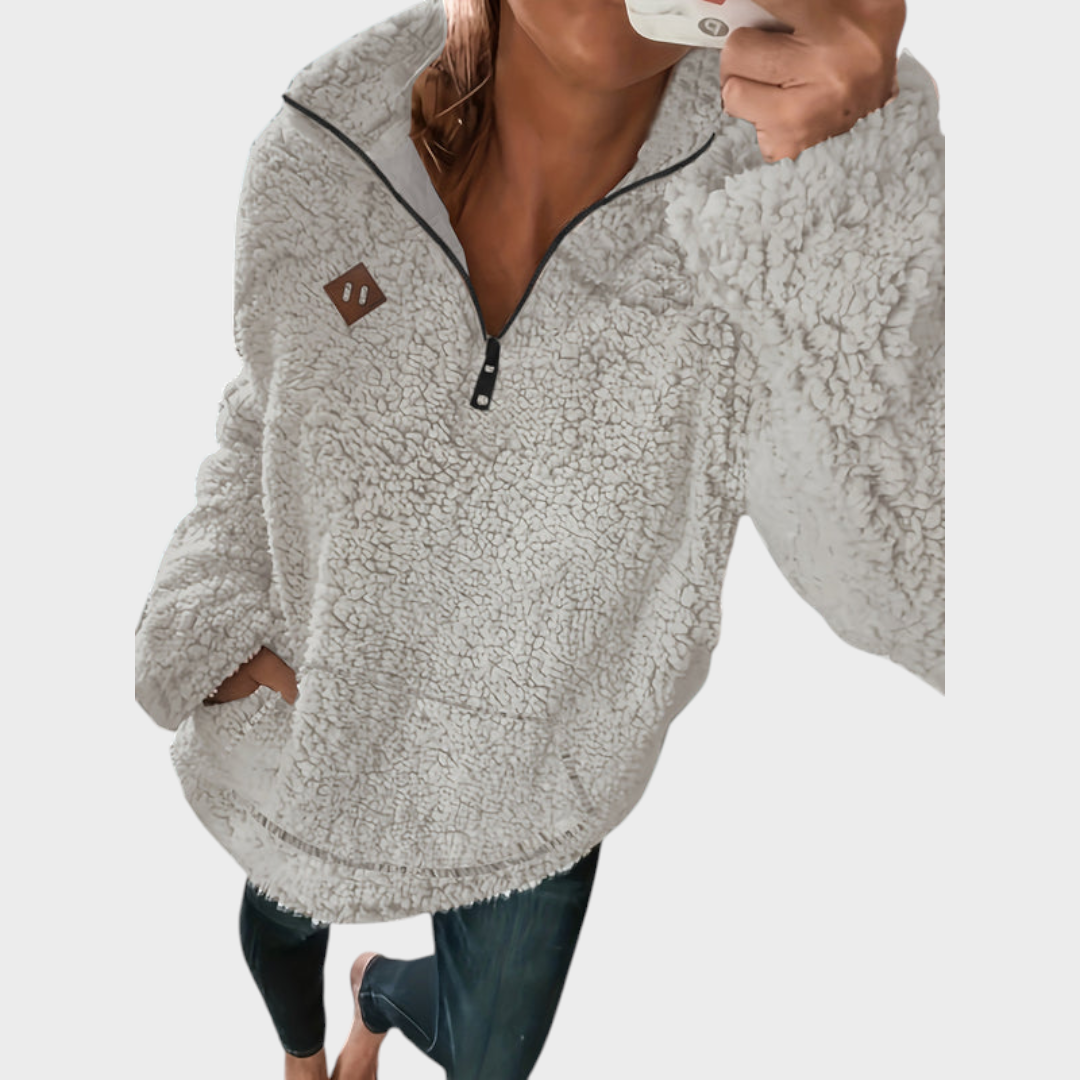 Eloise | Fleece-Lined Zip-Up Hoodie