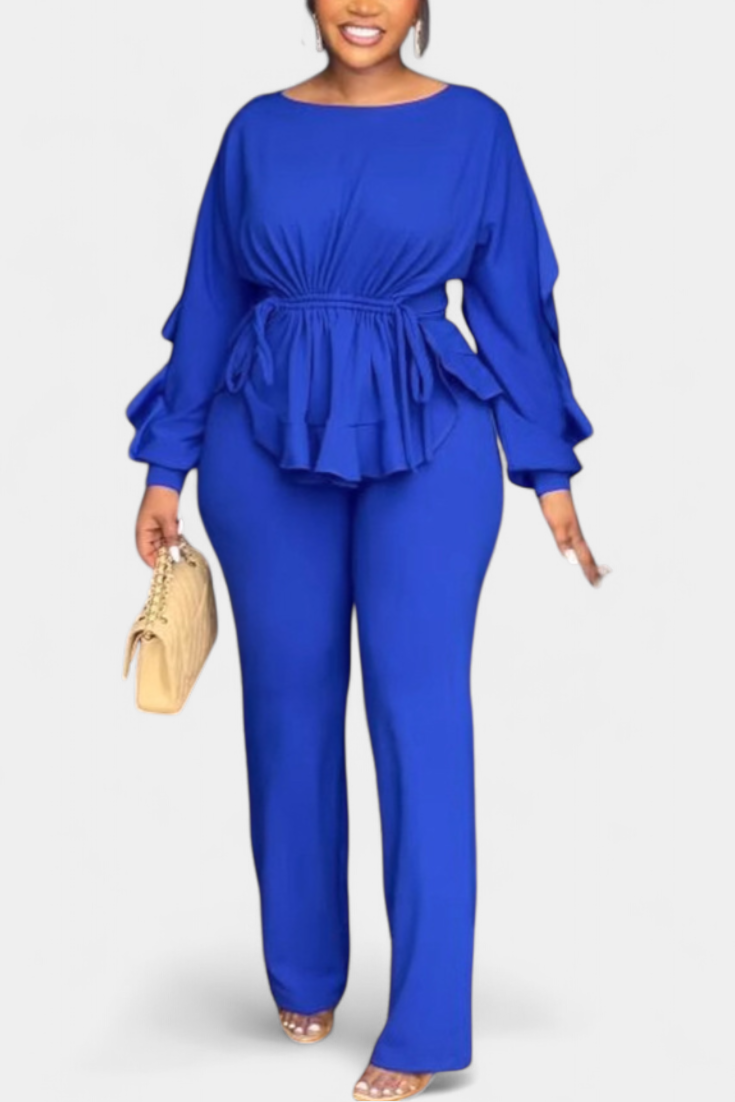 Charmed 2-Piece Set with Ruffles and Drawstring