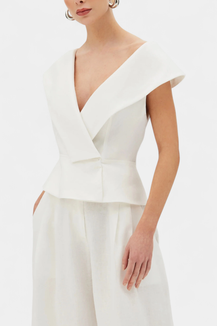 Hayden | Asymmetric Top and Palazzo Pants Set