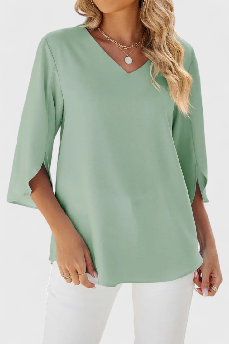 Tabitha Casual Blouse with a Comfortable Line and Elegant Style