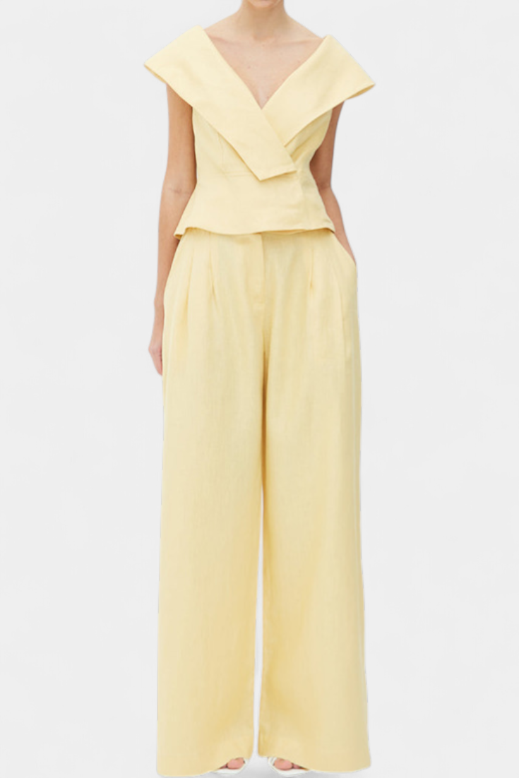 Hayden | Asymmetric Top and Palazzo Pants Set