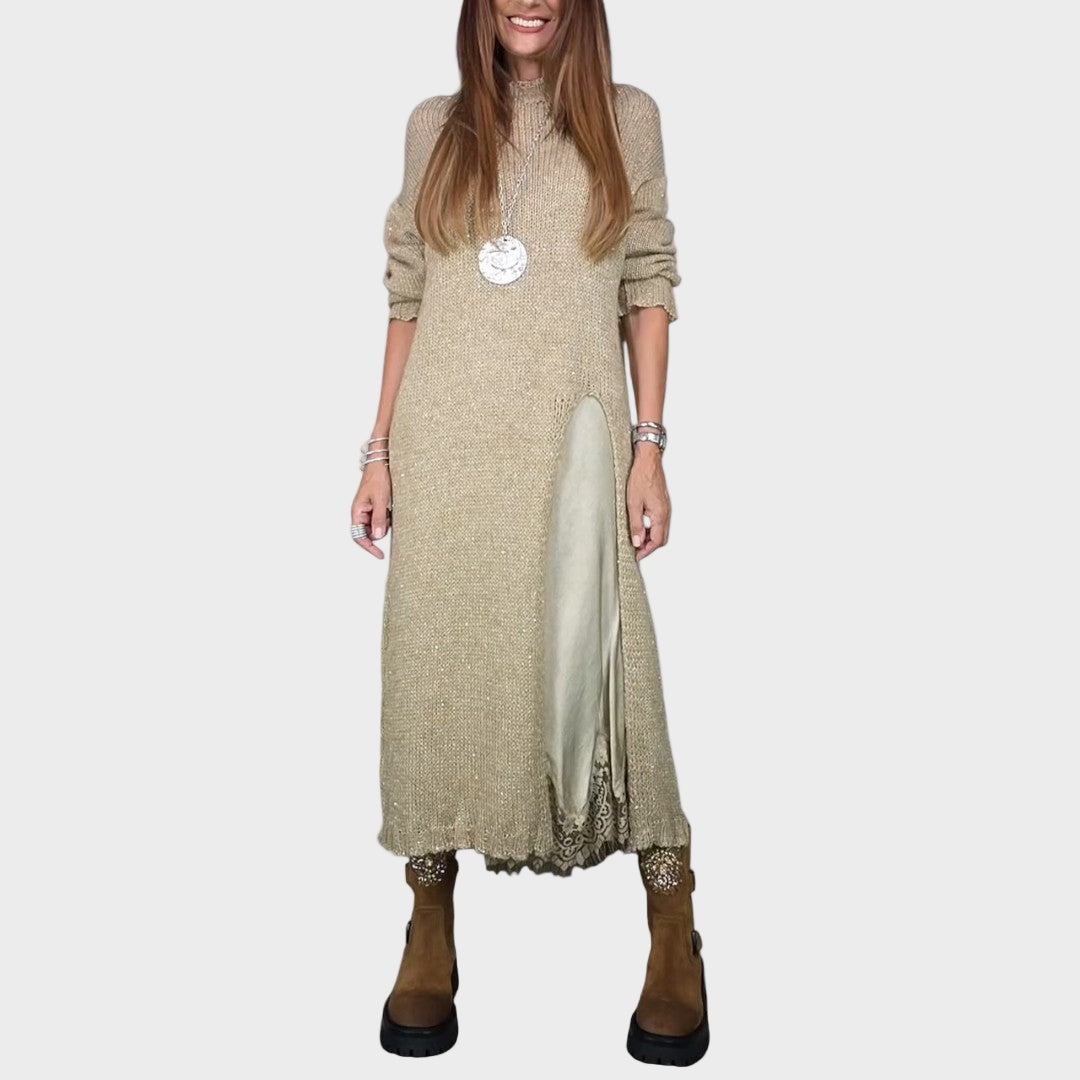 Lena | Elegant Long Knitted Dress