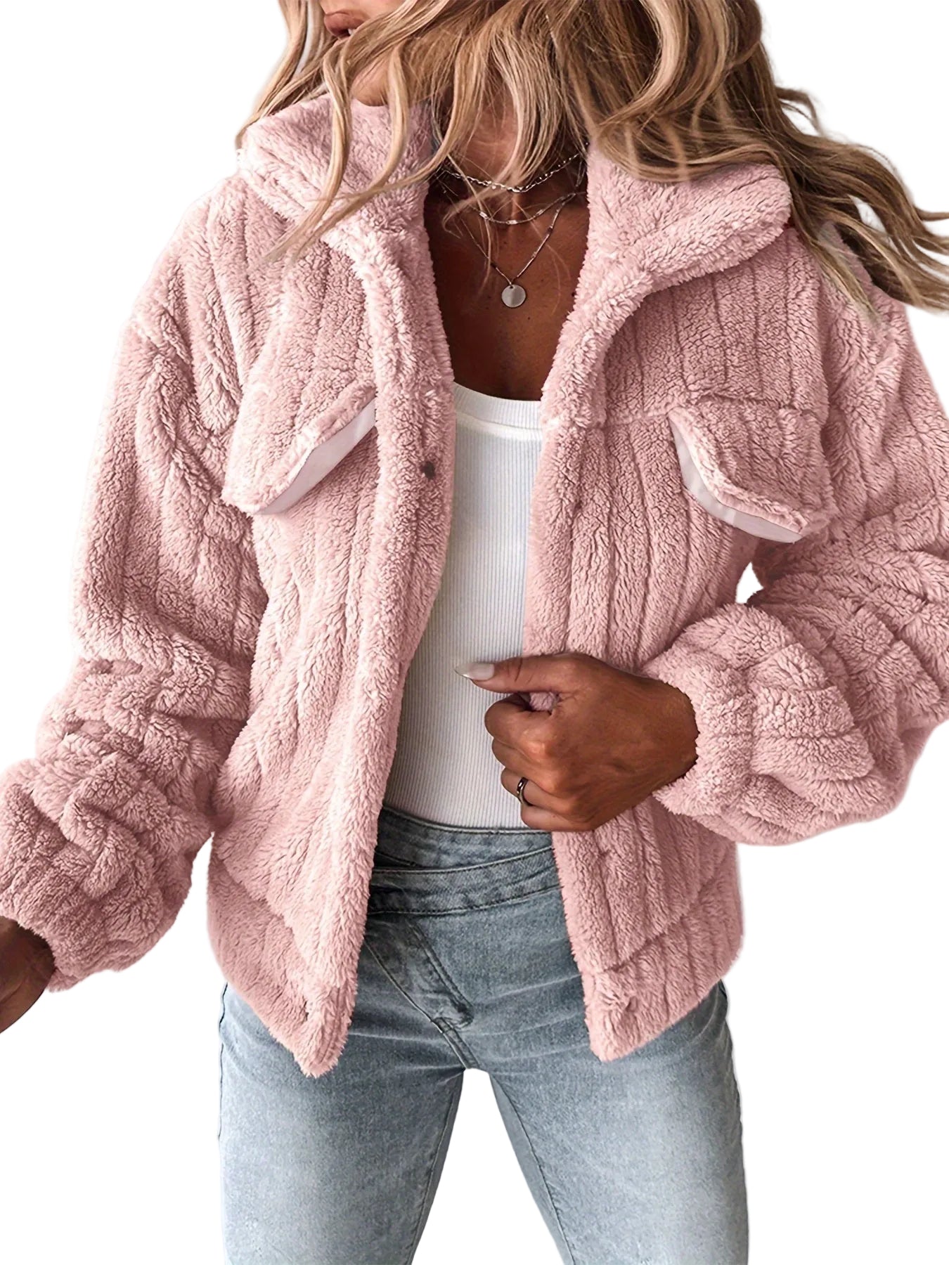 Amira - Ribbed Fleece Sherpa